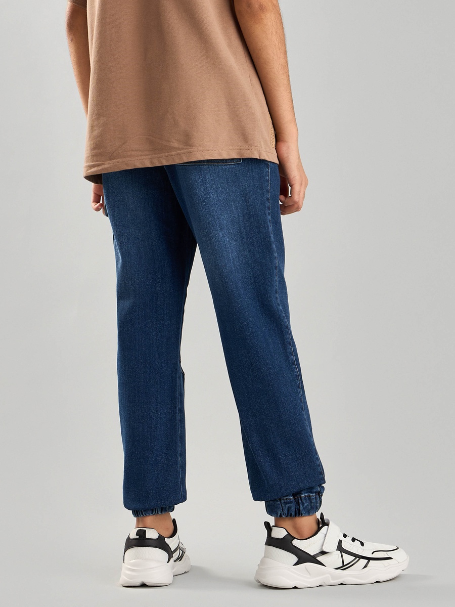 Plain Denim Joggers