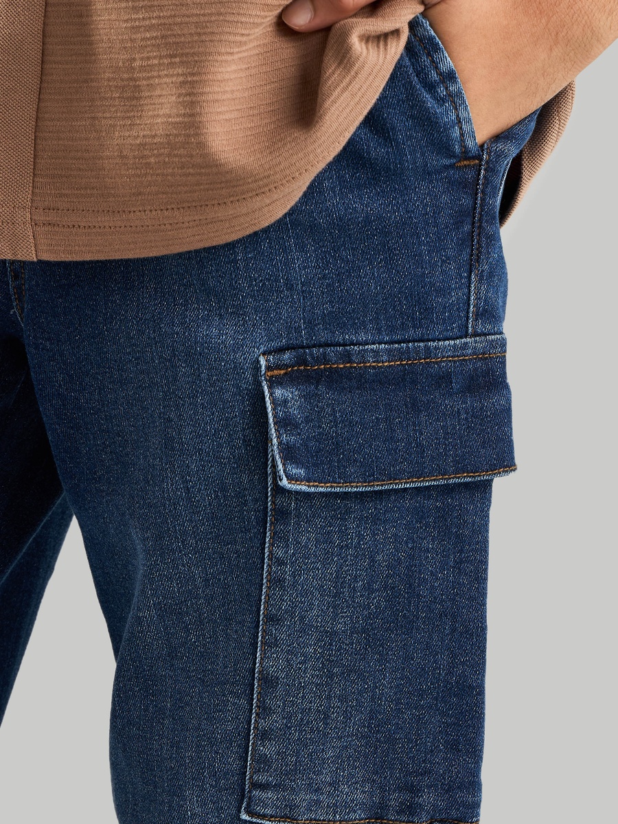 Plain Denim Joggers