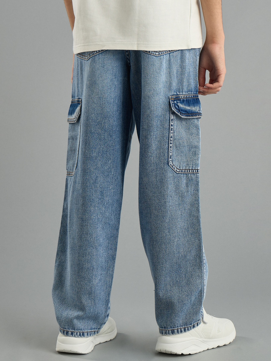 Plain Cargo Jeans