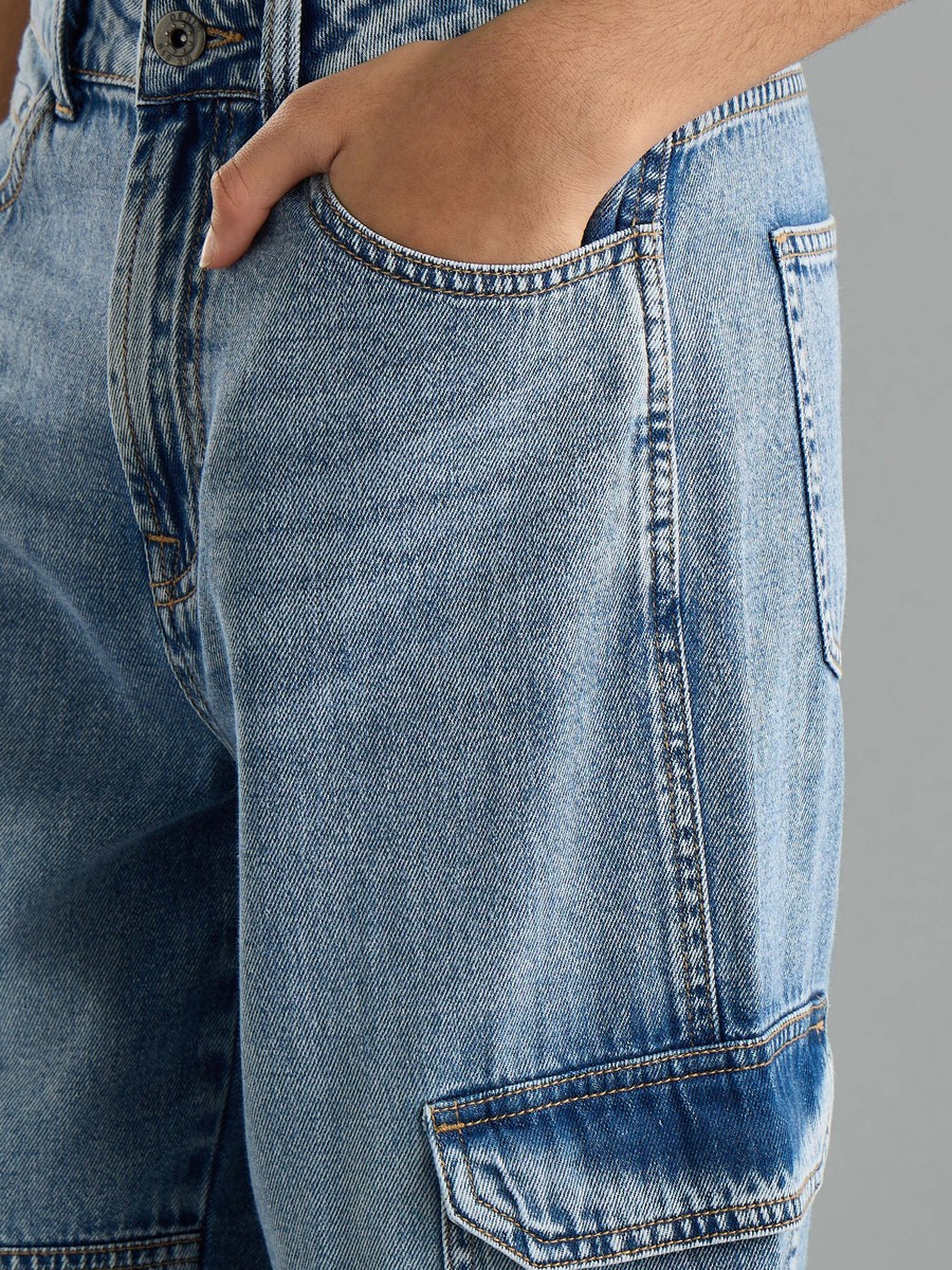 Plain Cargo Jeans