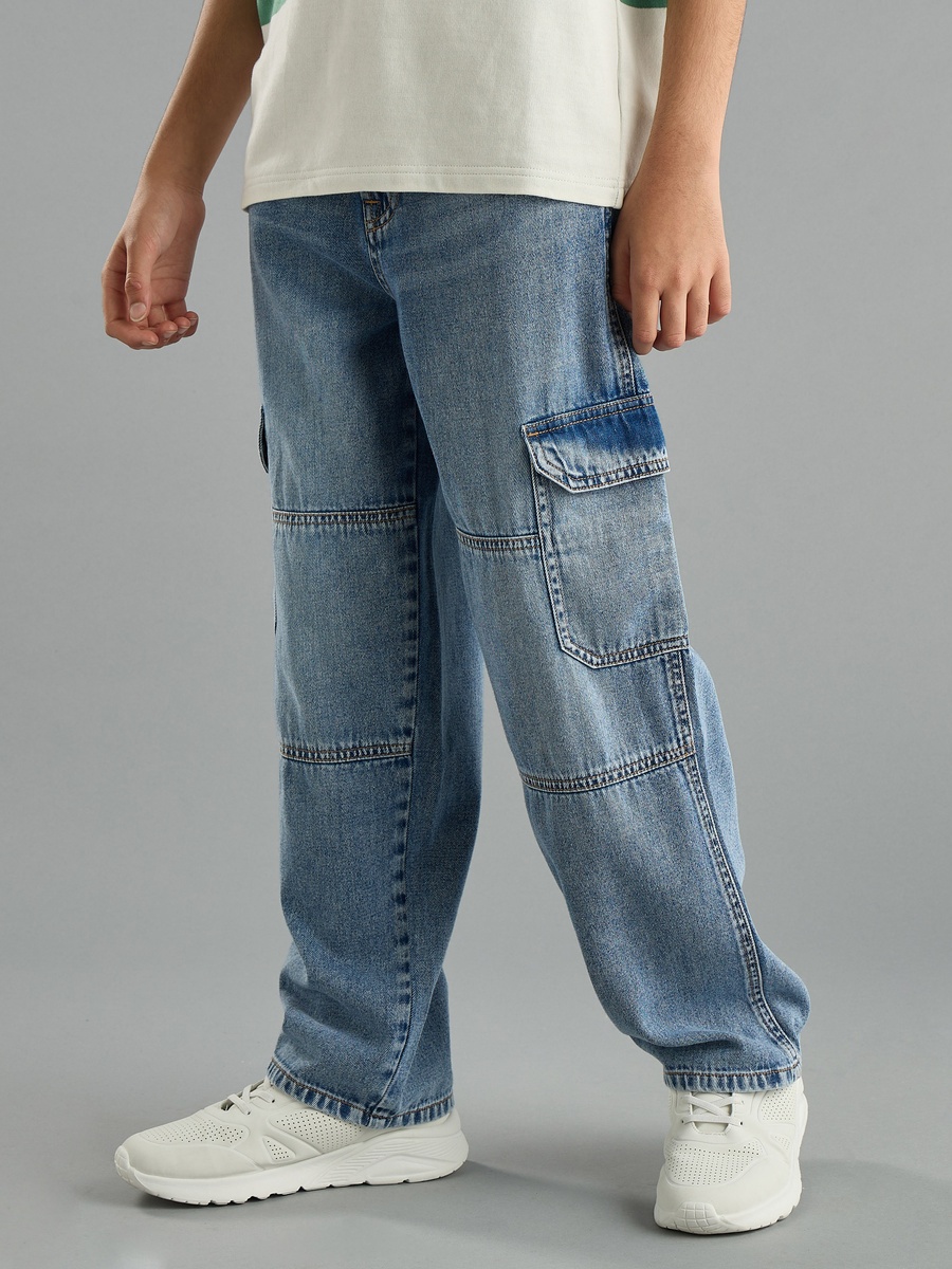 Plain Cargo Jeans
