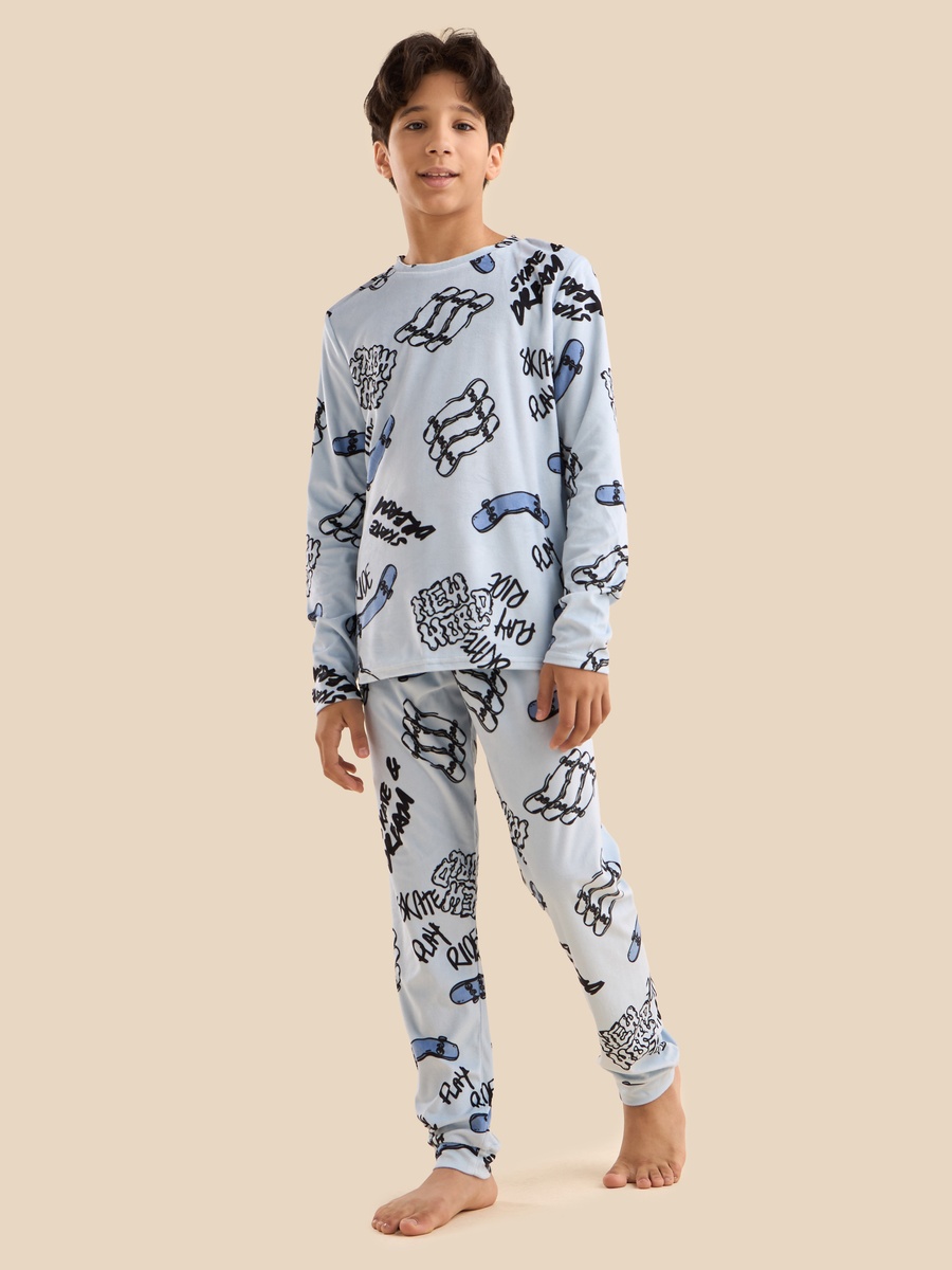 Skater Print Pyjama Set