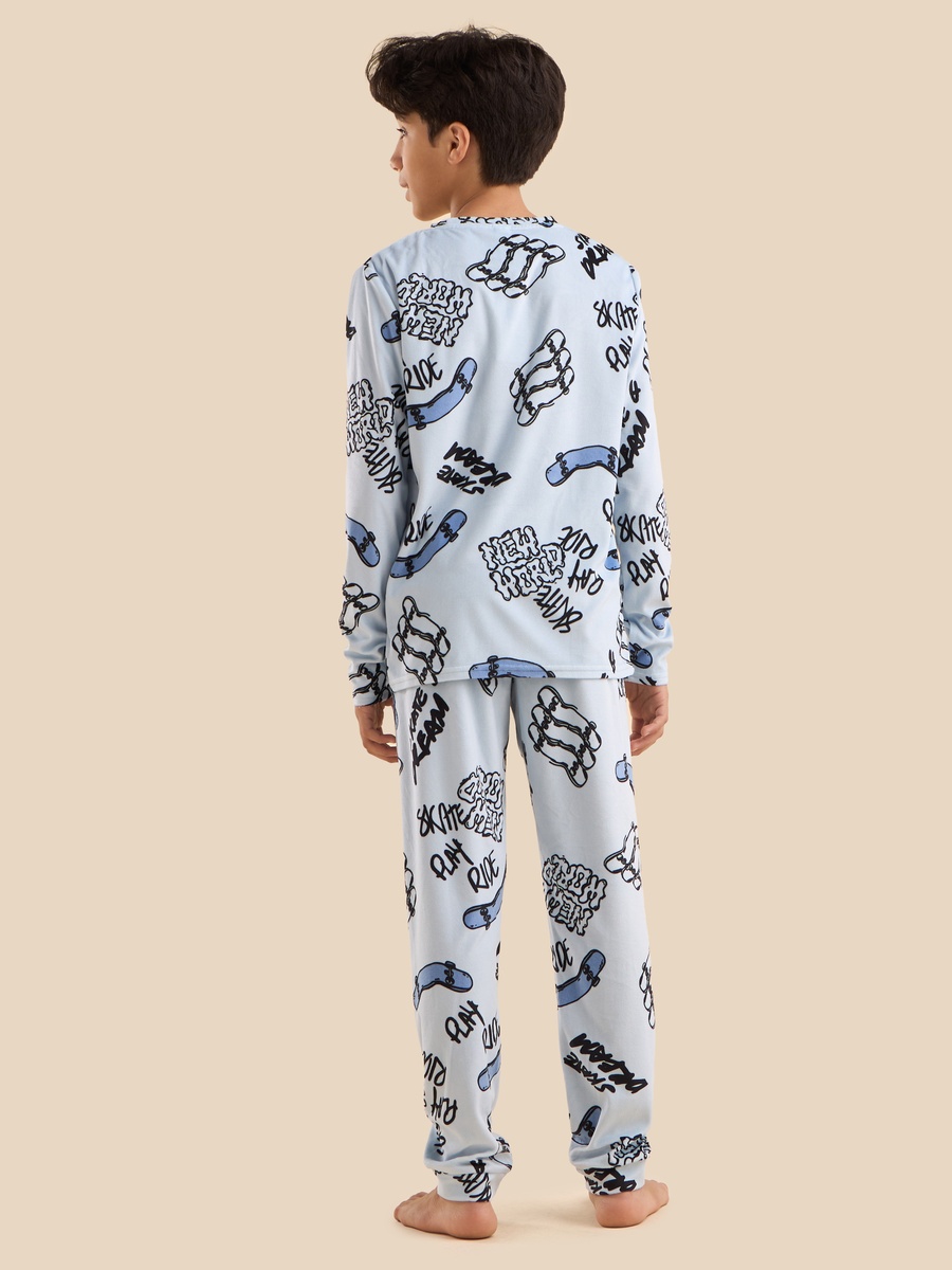 Skater Print Pyjama Set