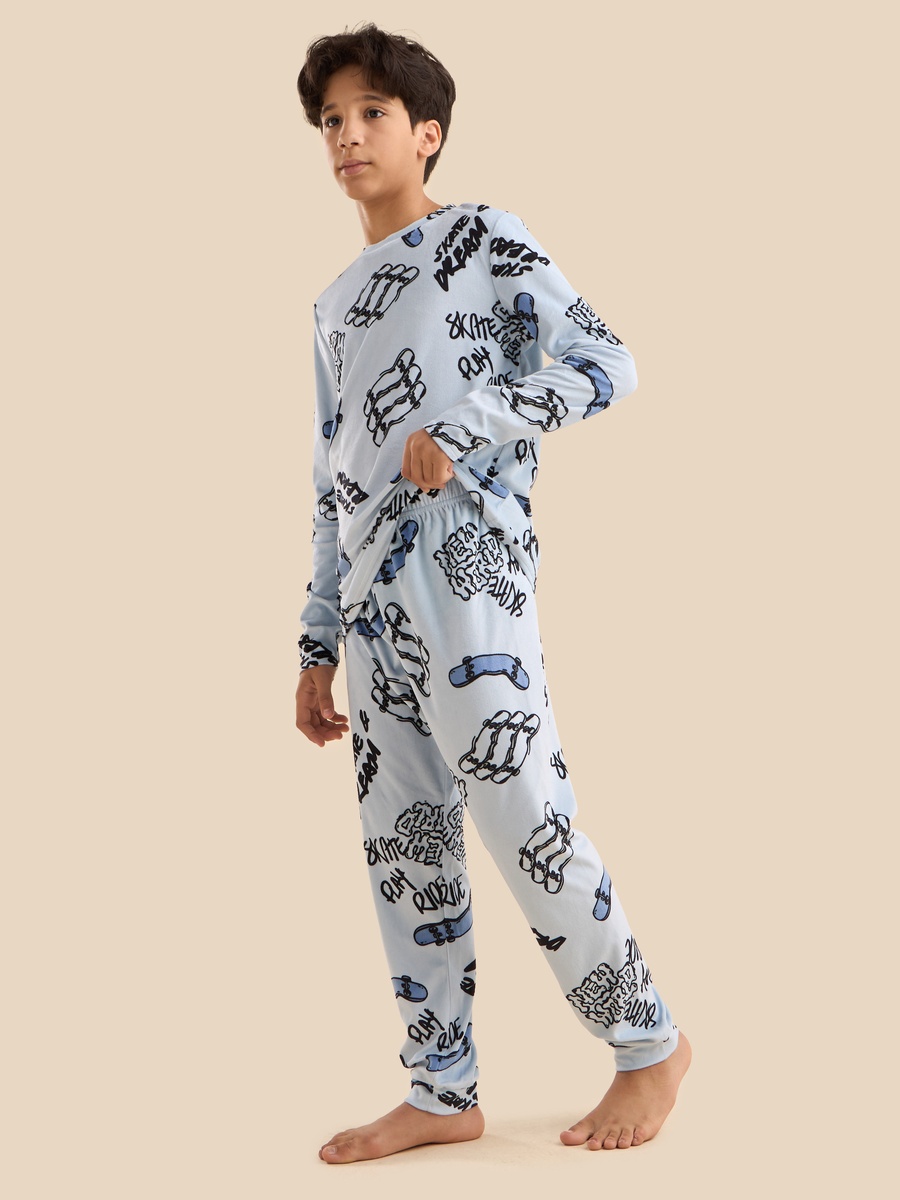 Skater Print Pyjama Set