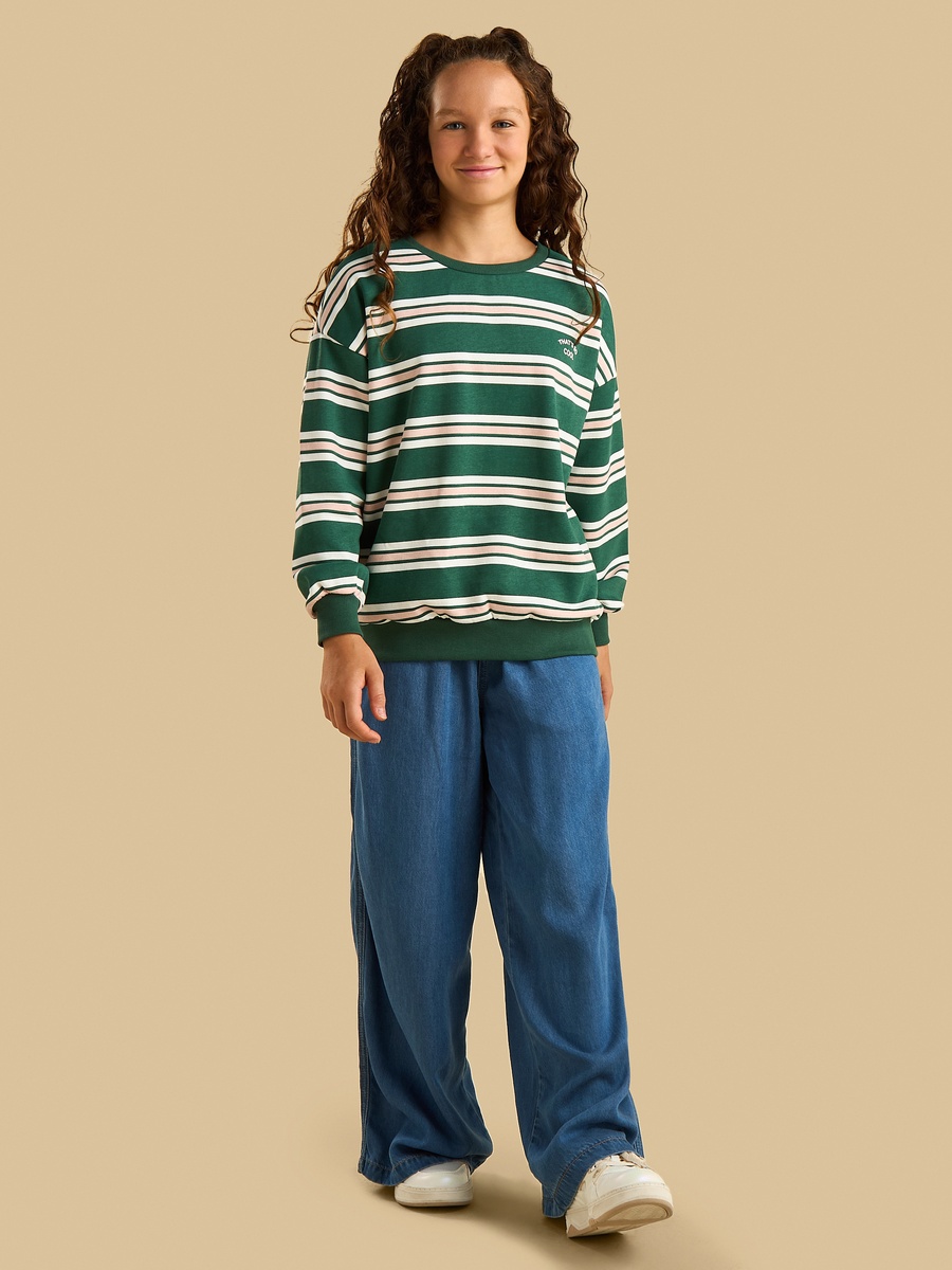 Striped Oversized Sweatshirt