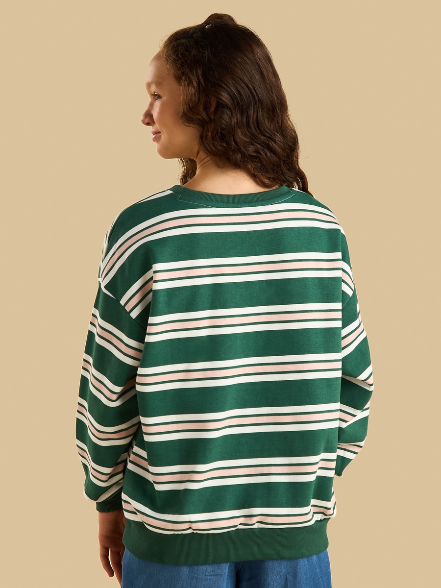 Striped Oversized Sweatshirt