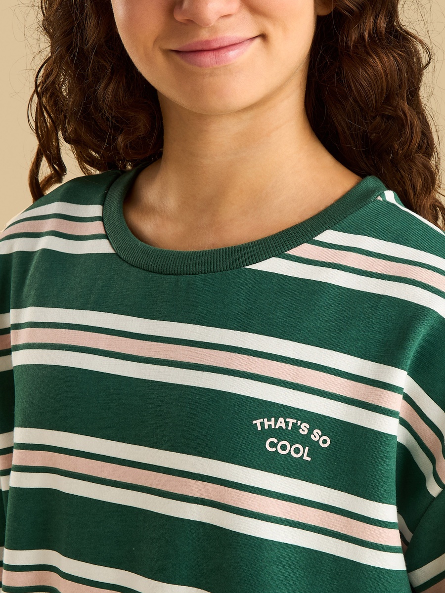 Striped Oversized Sweatshirt