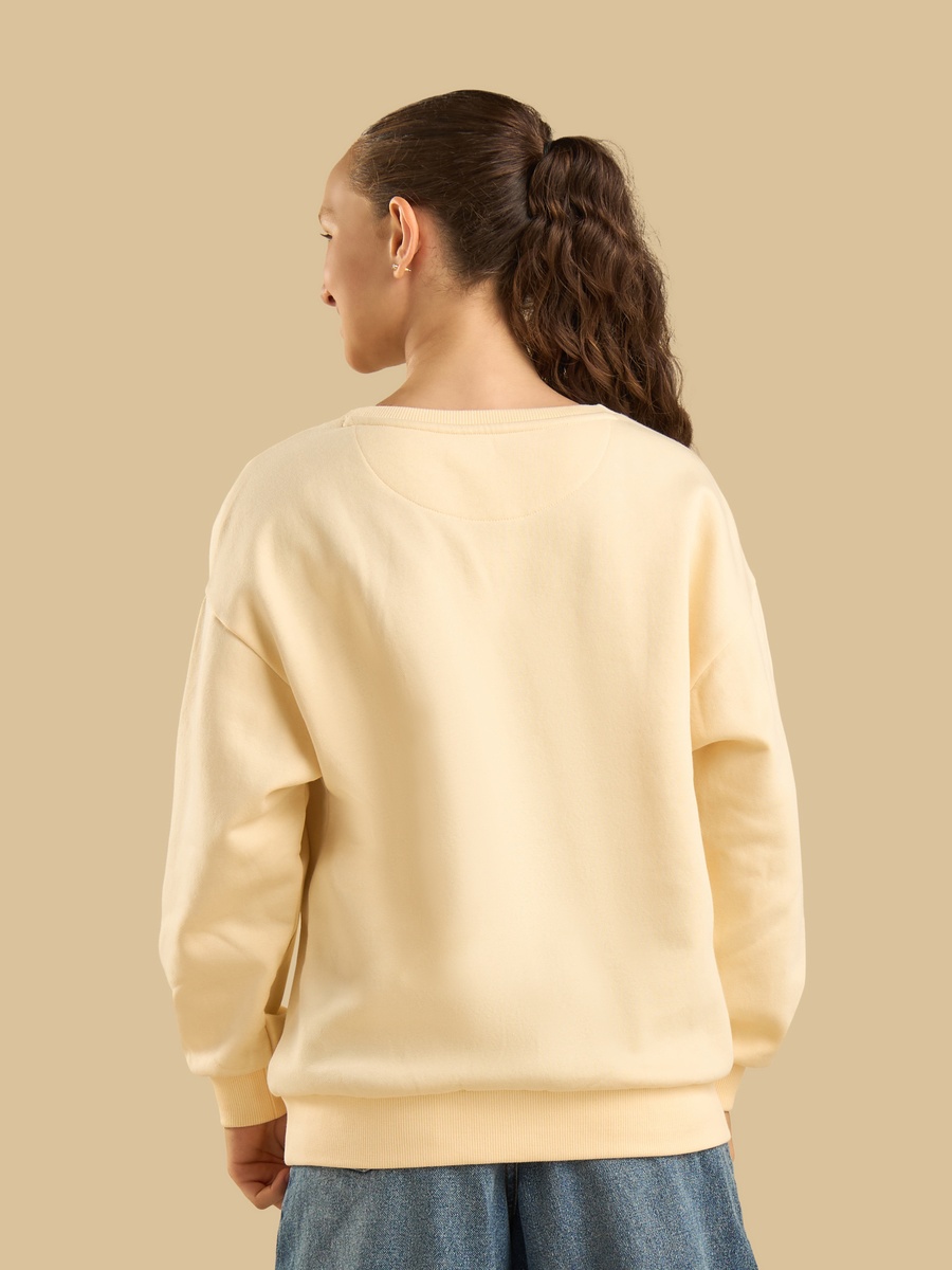Slogan Print Oversized Sweatshirt