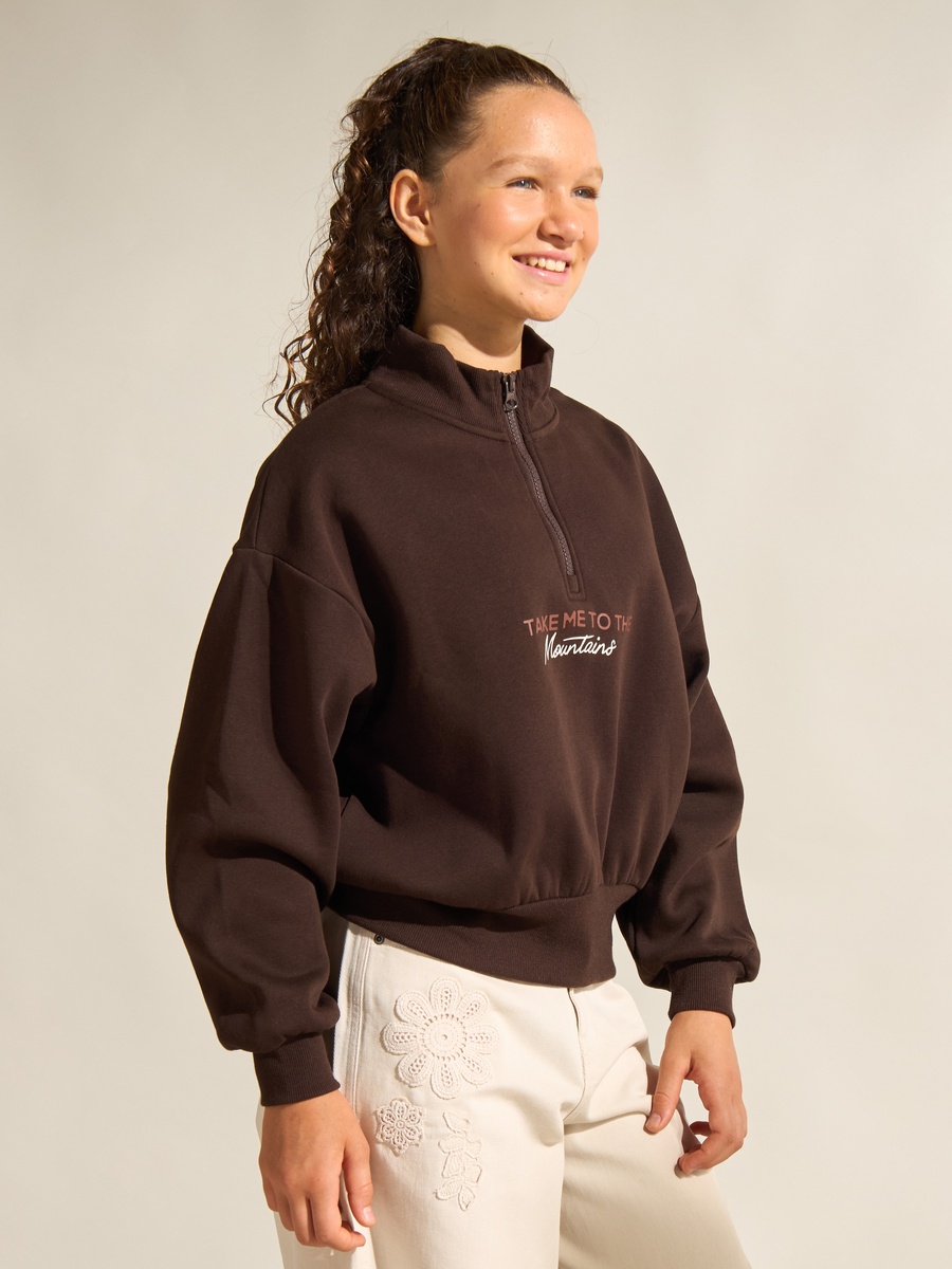 Printed Oversized Sweatshirt