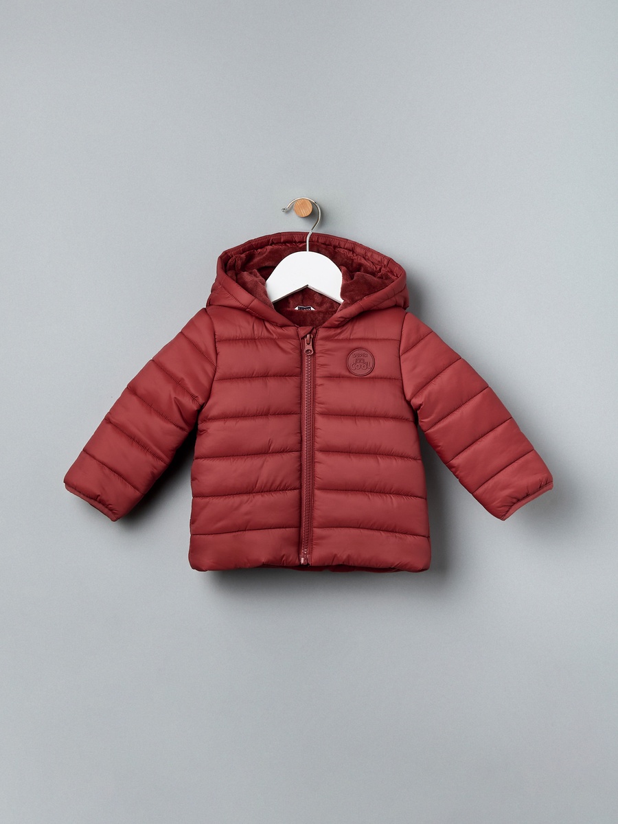 Plain Hooded Puffer Jacket