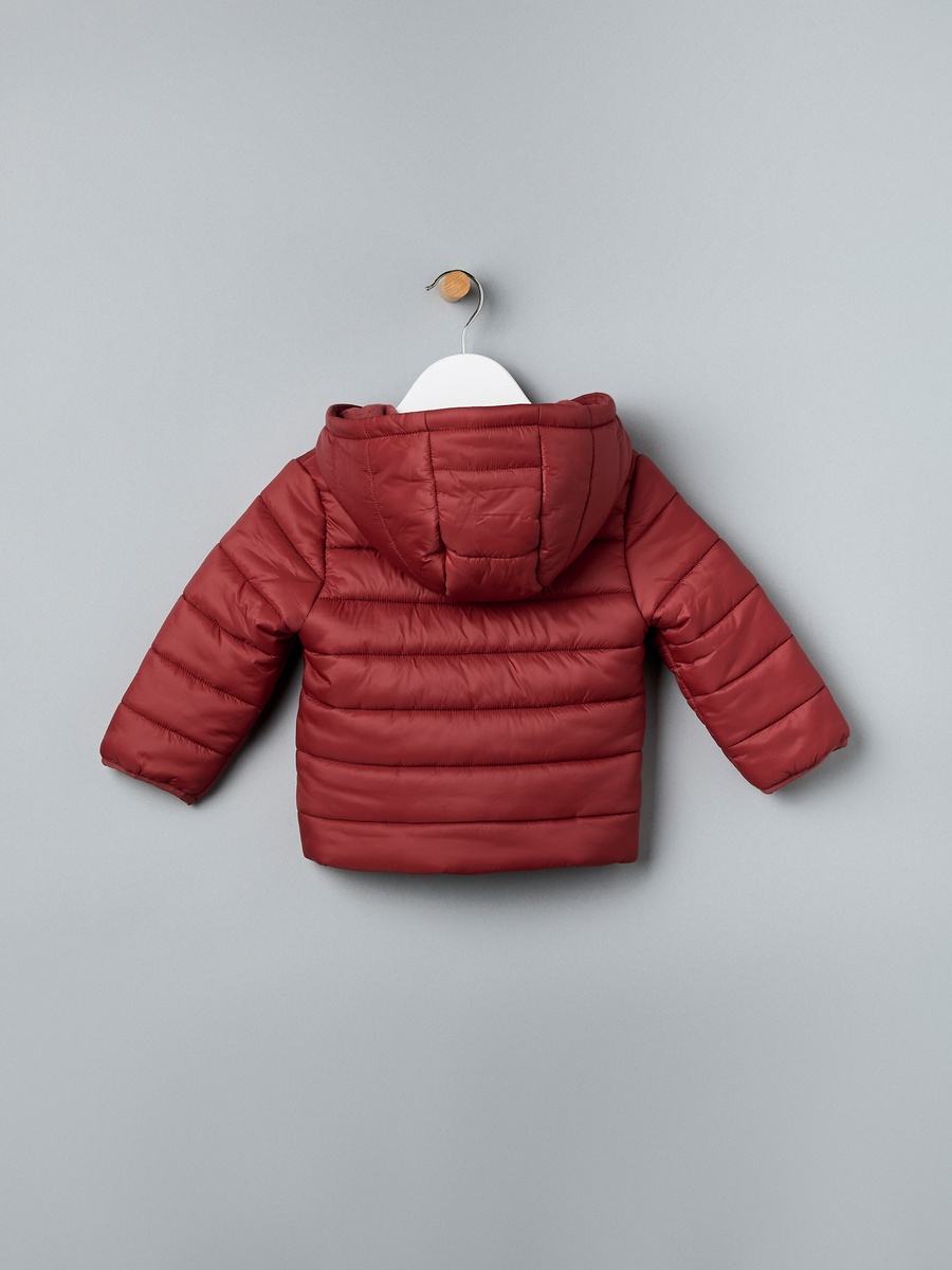 Plain Hooded Puffer Jacket