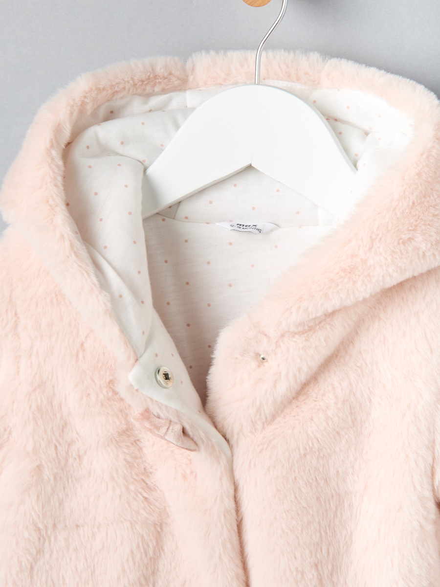 Hooded Faux Fur Jacket
