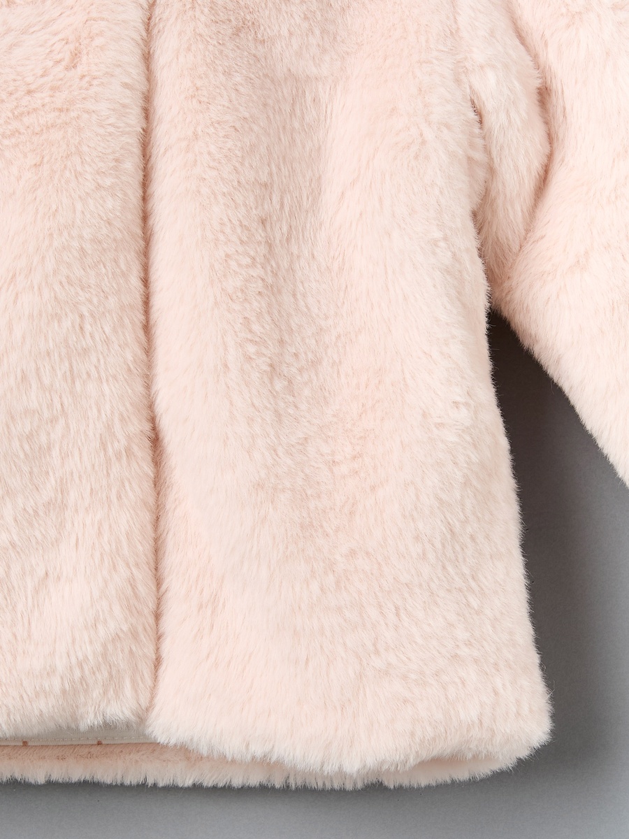 Hooded Faux Fur Jacket