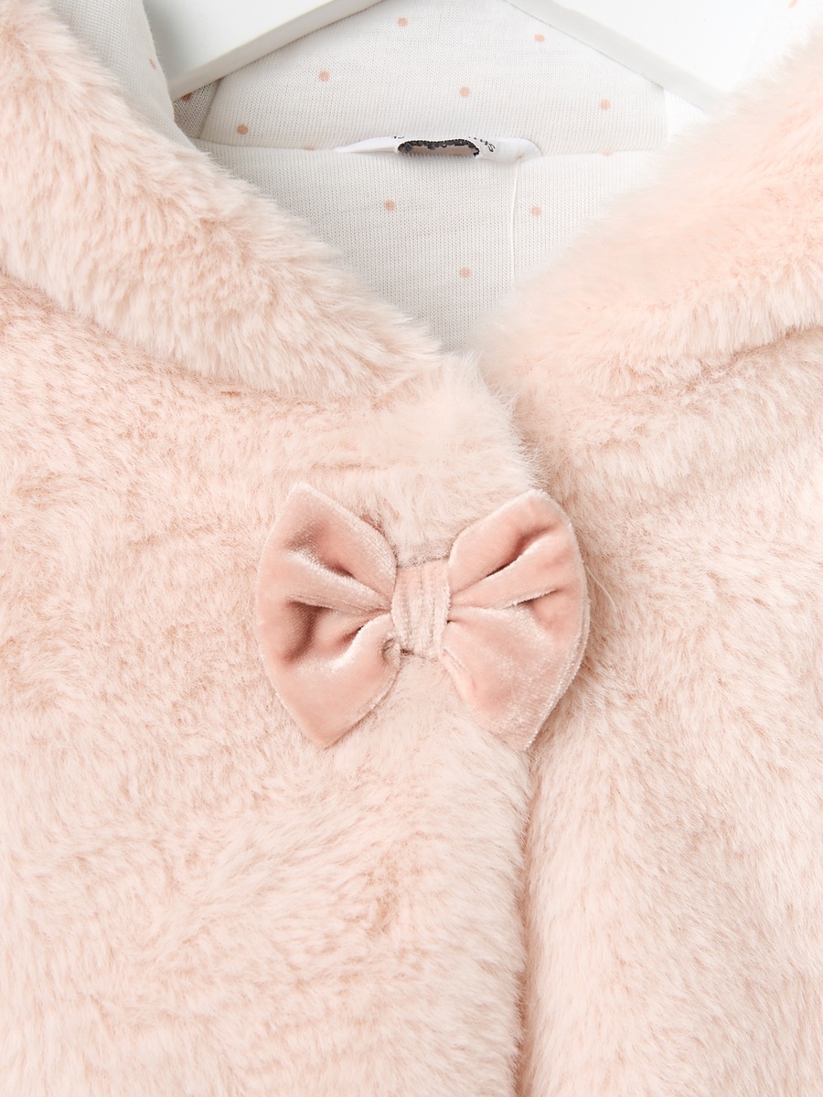 Hooded Faux Fur Jacket
