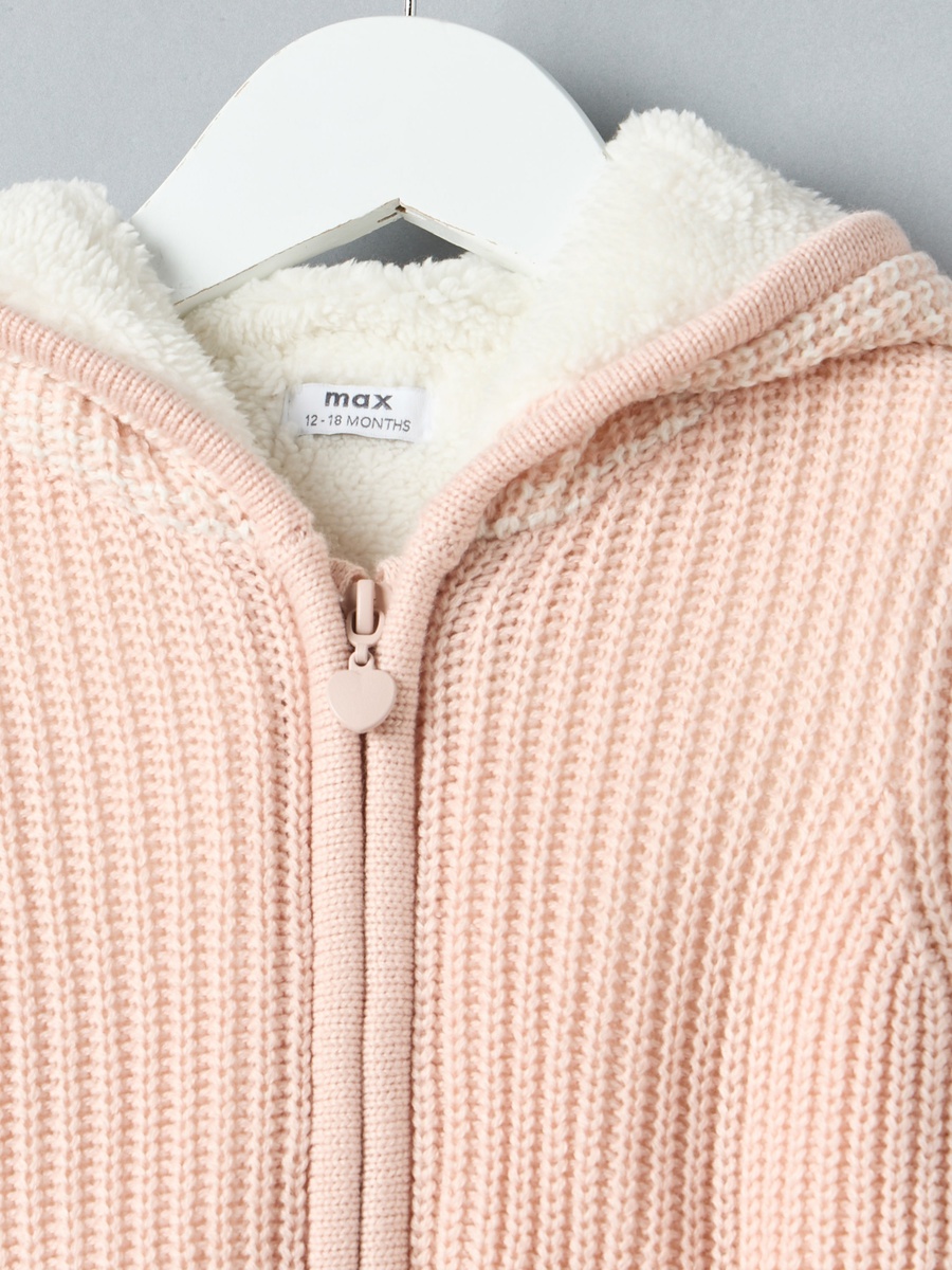 Cloud Applique Zip Through Hooded Jacket