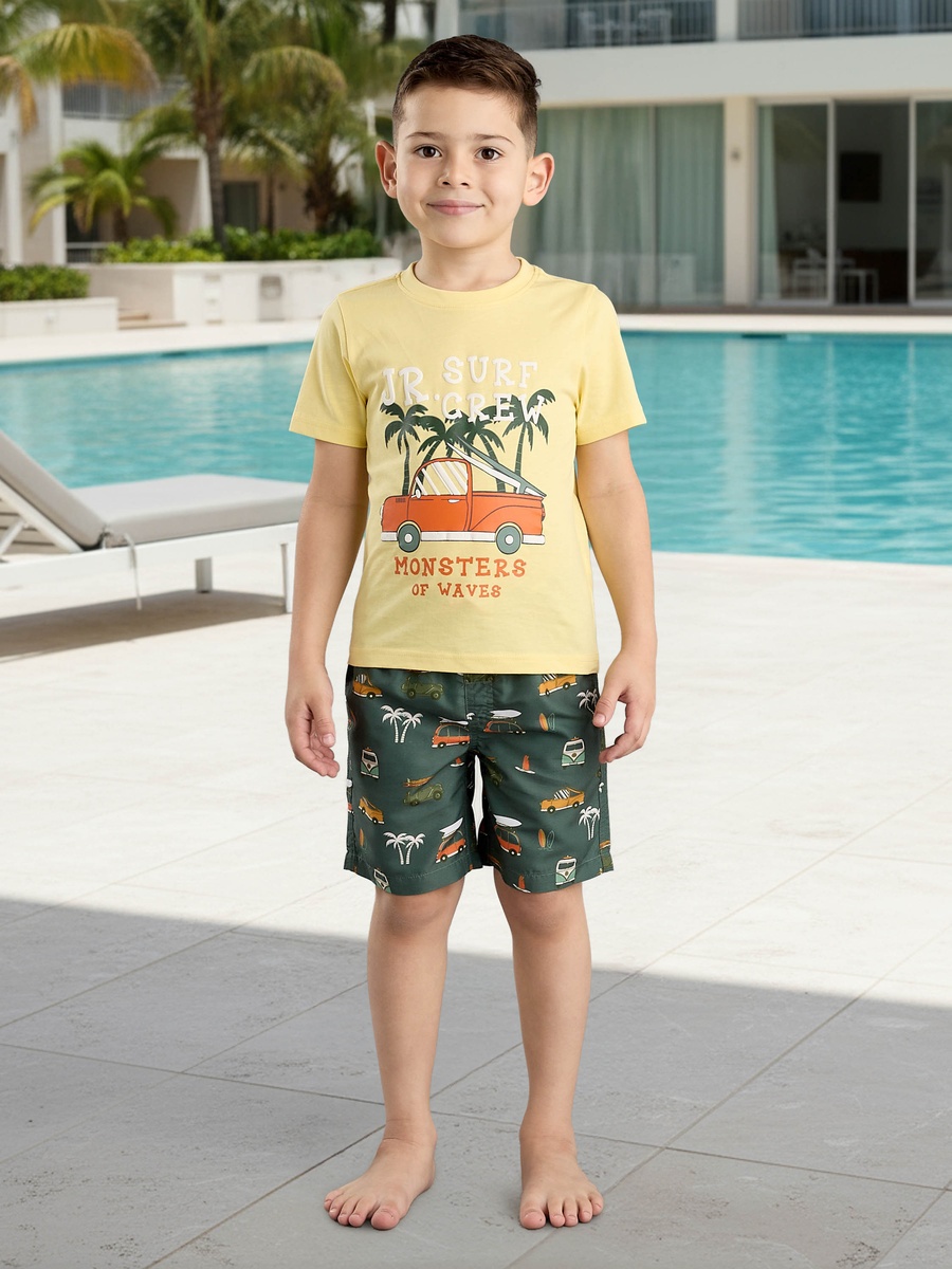 Printed Better Cotton T-Shirt and Shorts Set