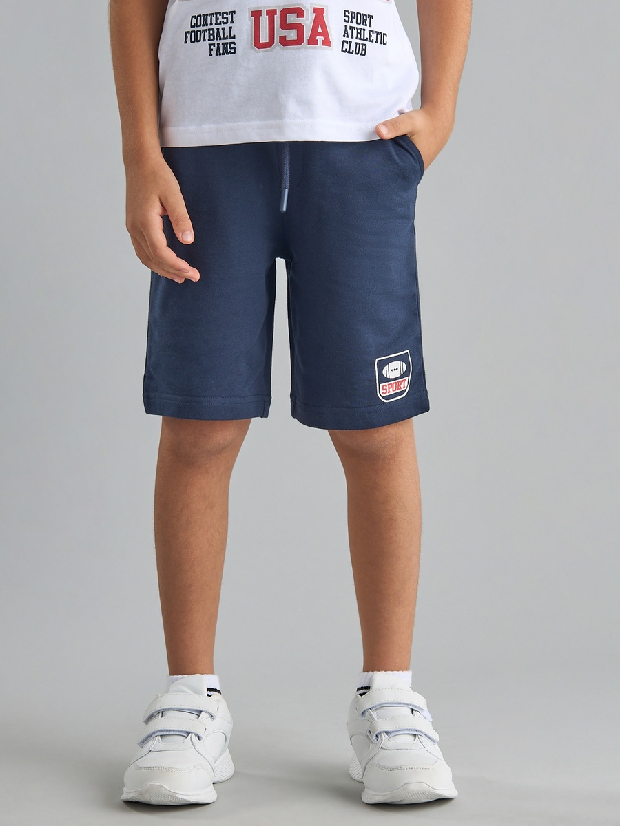 Printed Cotton T-Shirt and Shorts Set