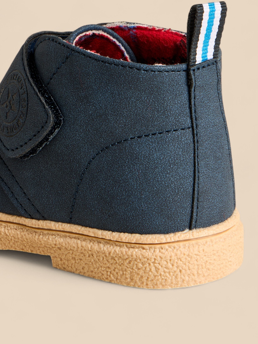 Plain Boots with Hook and Loop Closure