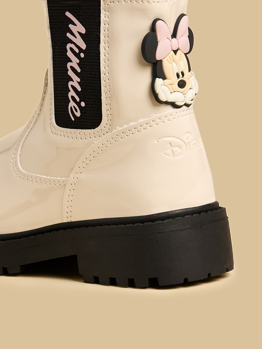 Minnie Mouse Accent Zipper Boots