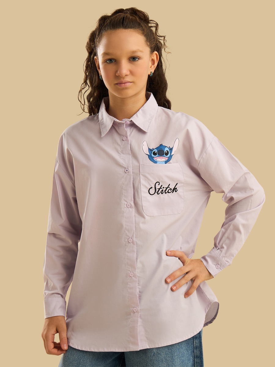 Stitch Oversized Shirt with Tape Detailing