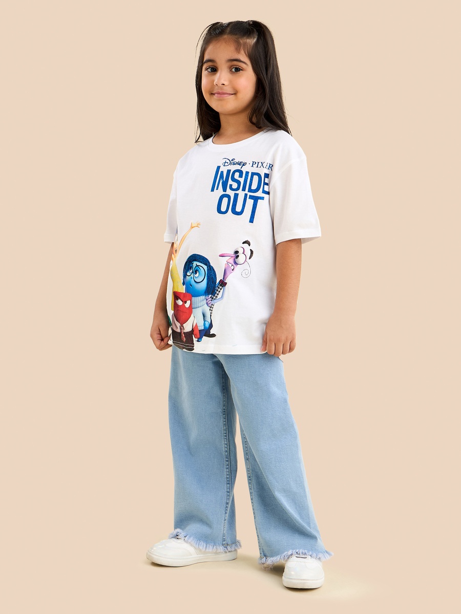Disney Inside Out Print Cotton T-Shirt
