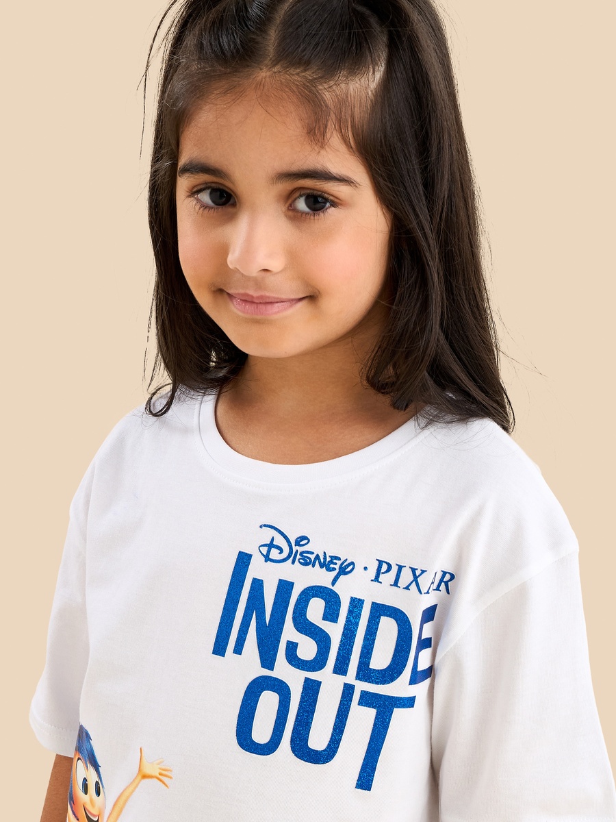 Disney Inside Out Print Cotton T-Shirt