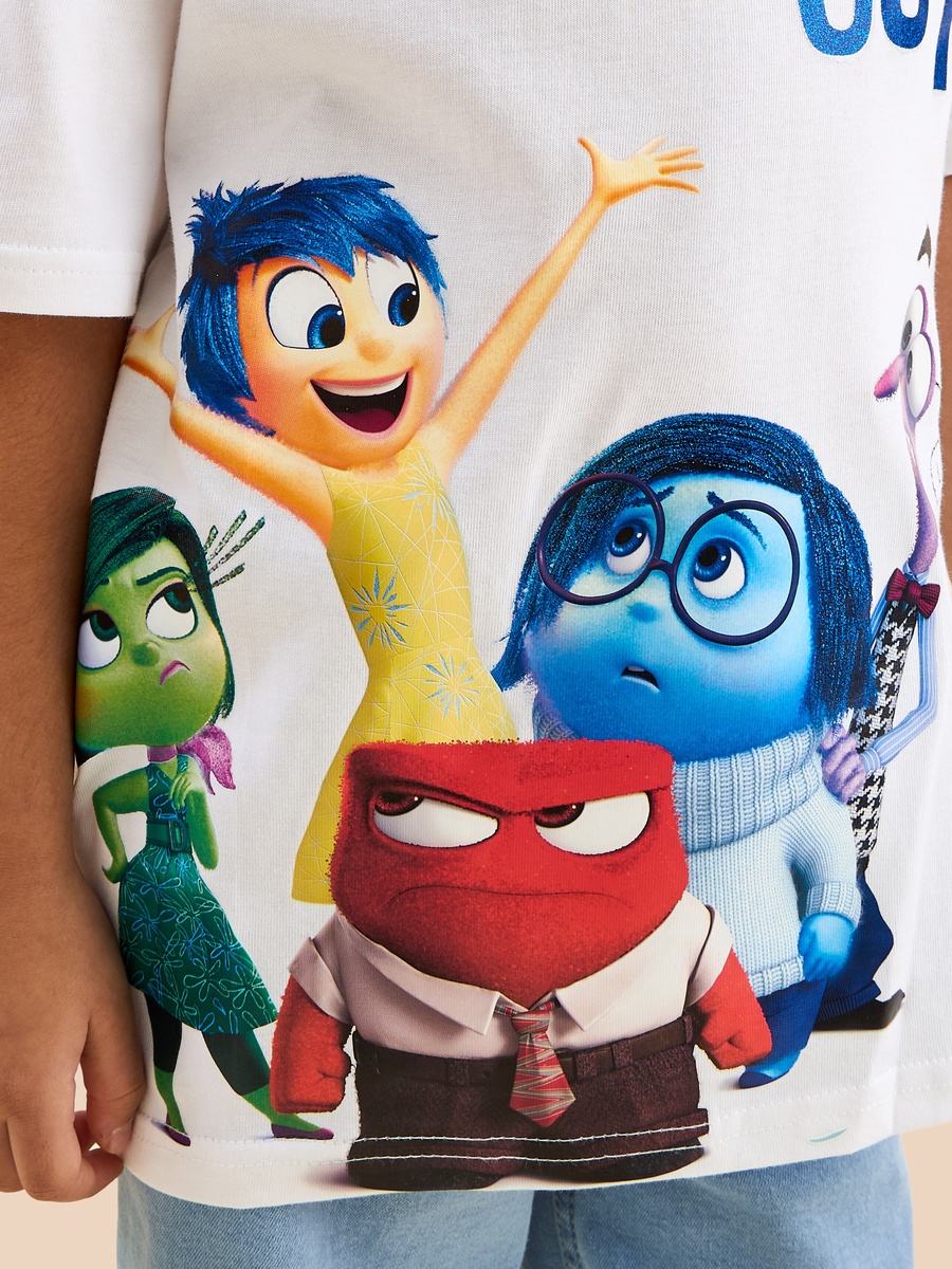 Disney Inside Out Print Cotton T-Shirt