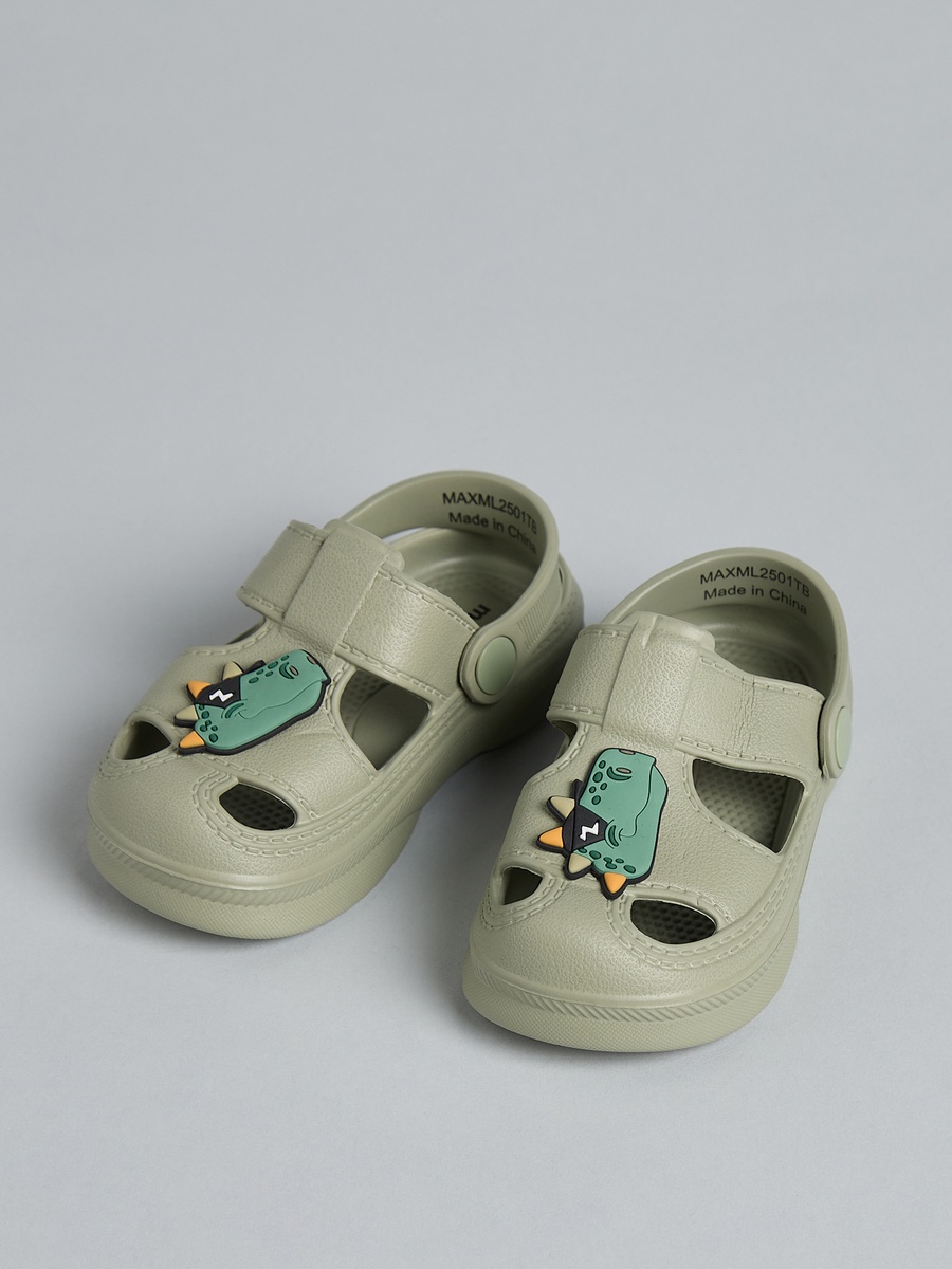 Dinosaur Applique Clogs with Backstrap