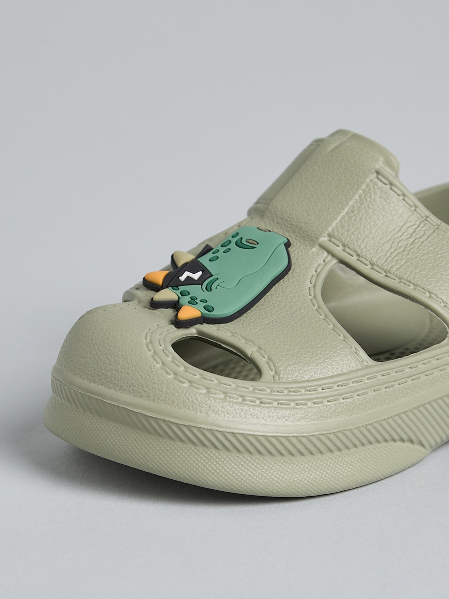 Dinosaur Applique Clogs with Backstrap