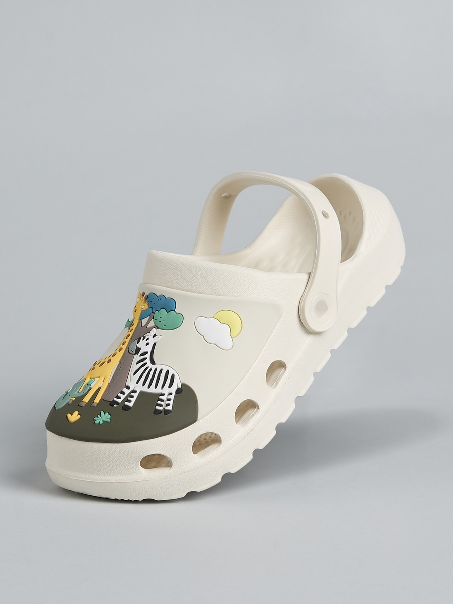 Animal Embossed Clogs with Backstrap