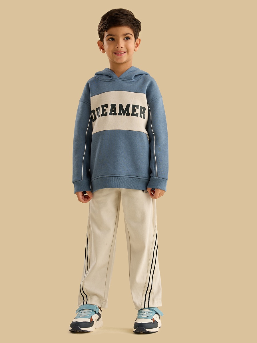 Colourblock Hooded Sweatshirt and Joggers Set