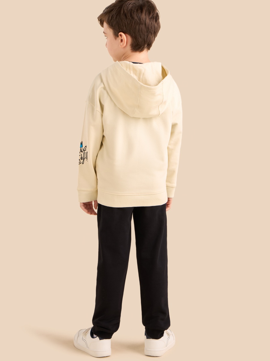 Printed Zip Through Sweatshirt and Joggers Set