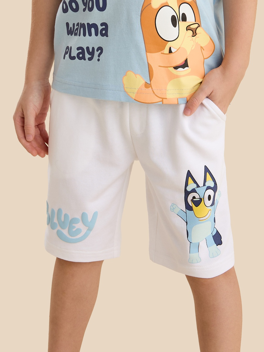 Bluey Print T-Shirt and Shorts Set