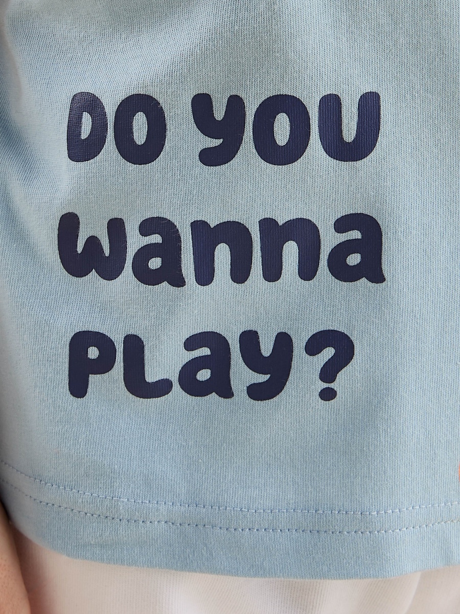 Bluey Print T-Shirt and Shorts Set