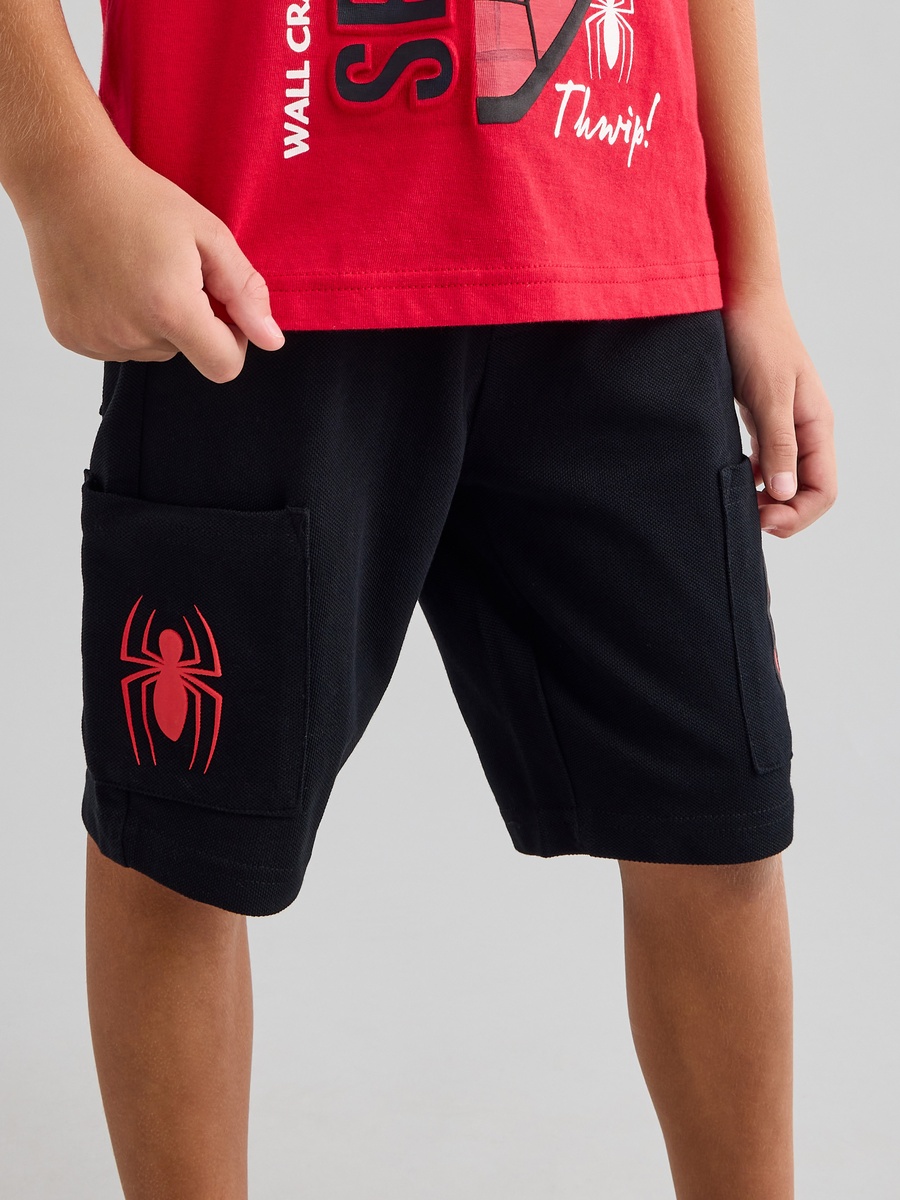Spider-Man Embossed T-Shirt and Shorts Set