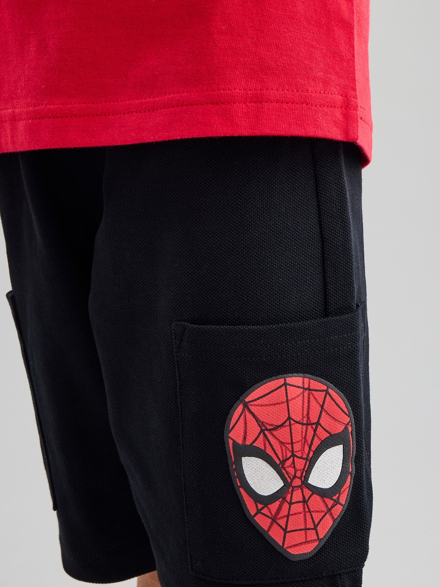 Spider-Man Embossed T-Shirt and Shorts Set