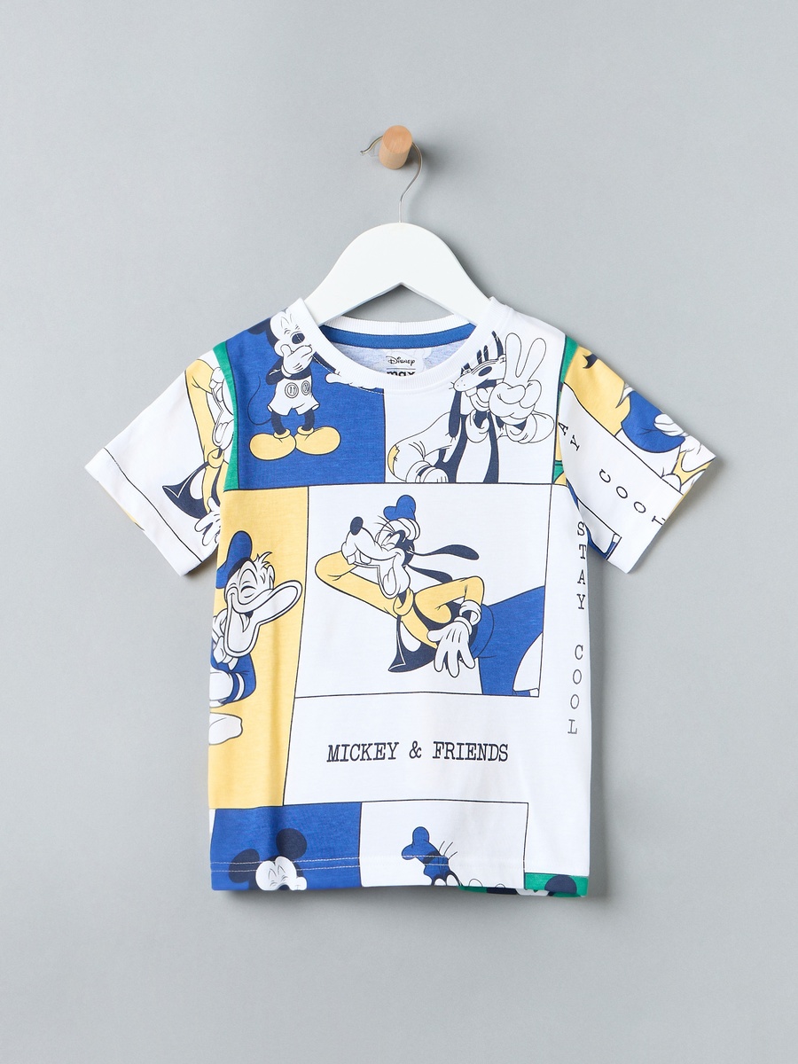 Mickey Mouse and Friends Print T-Shirt and Shorts Set