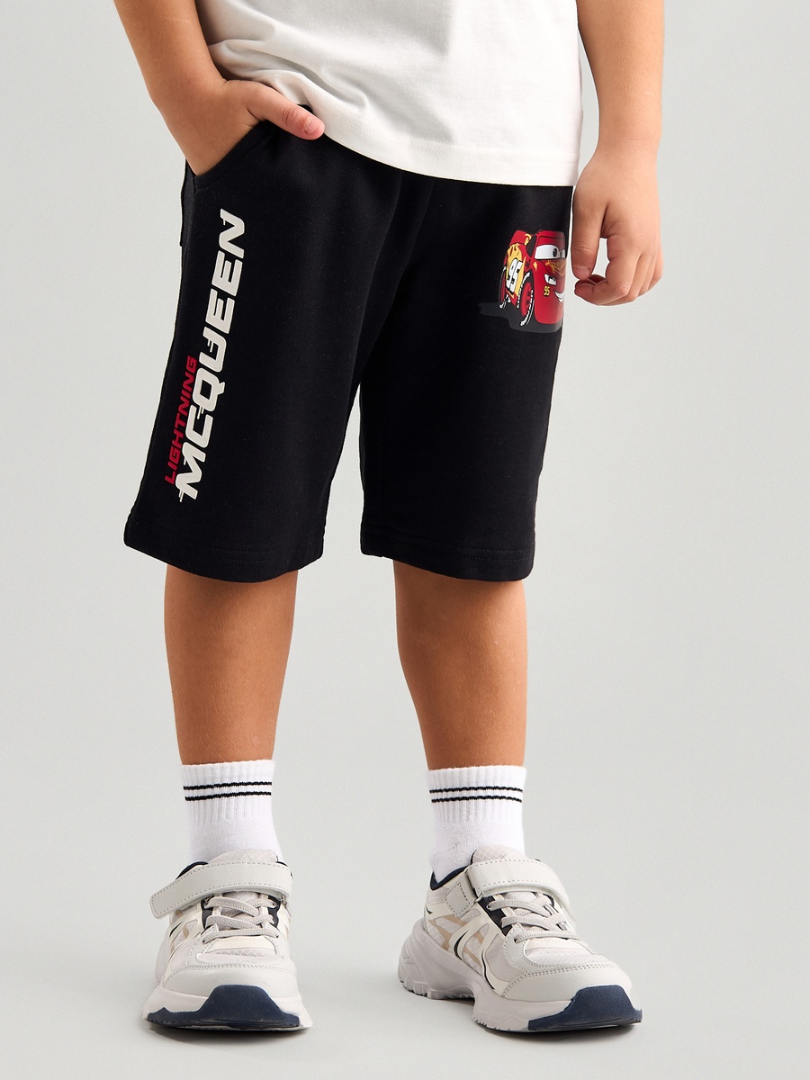 Cars McQueen Print T-Shirt and Shorts Set