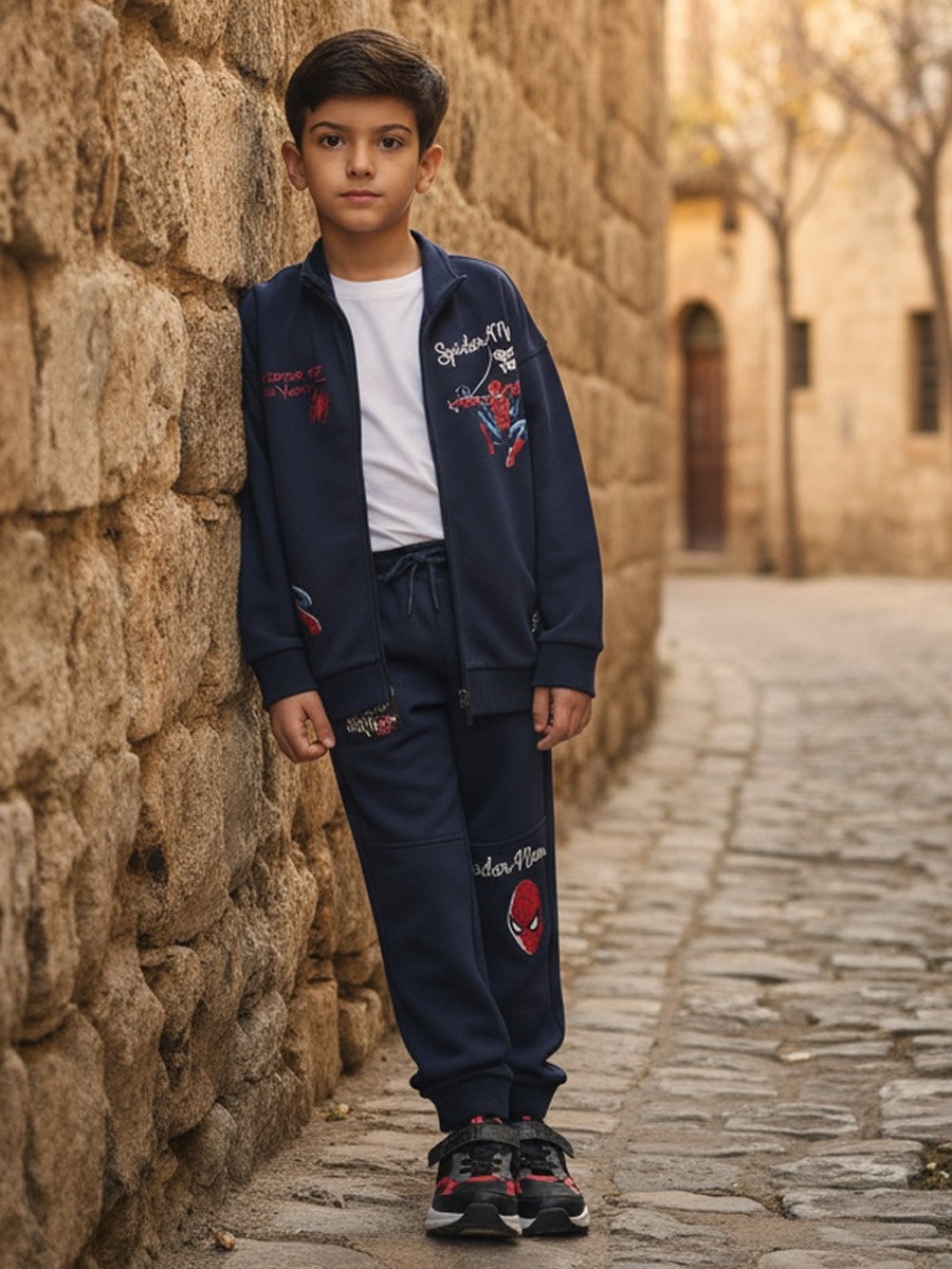 Spider-Man Print Jacket and Joggers Set