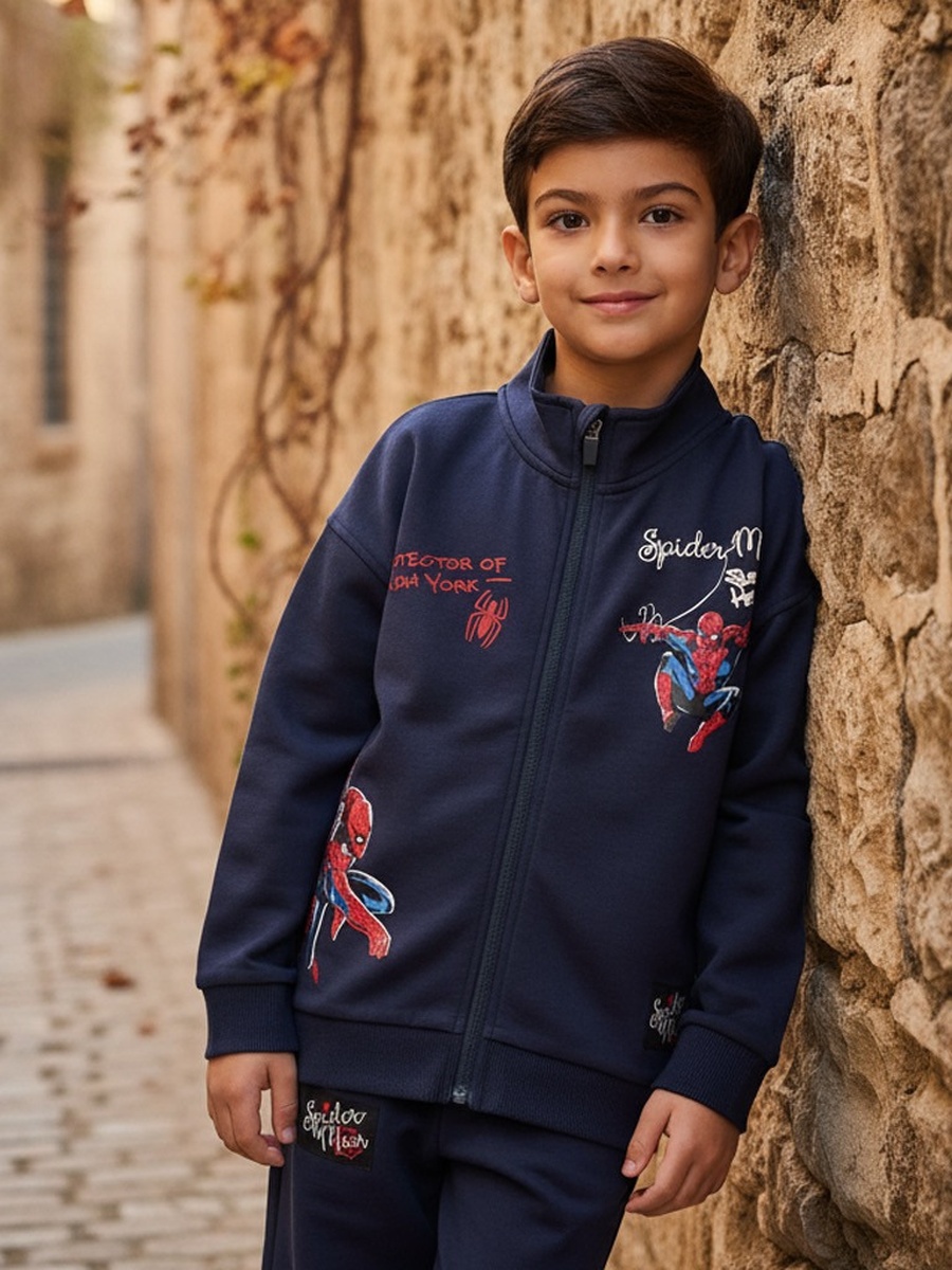 Spider-Man Print Jacket and Joggers Set