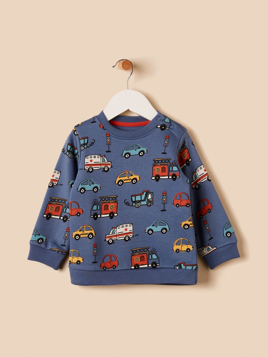 Transport Print Sweatshirt and Joggers Set