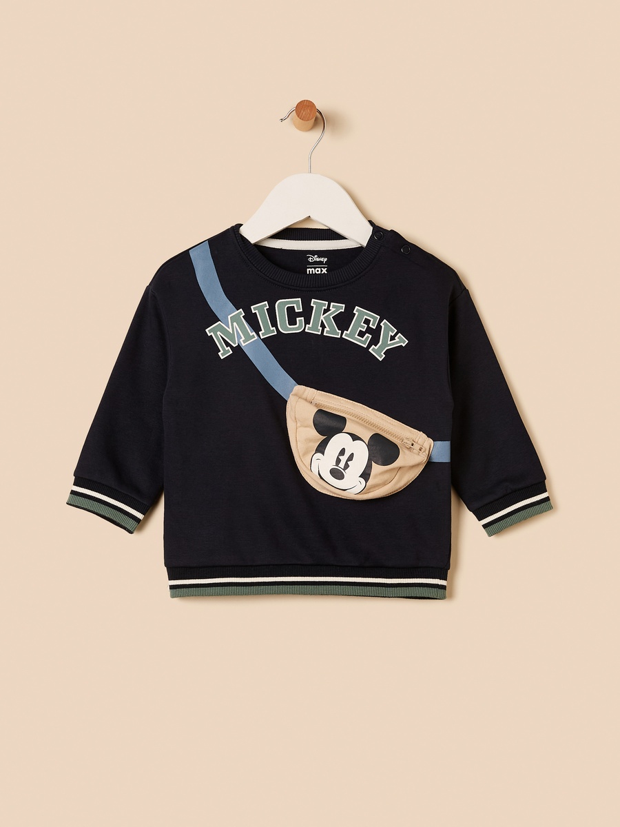 Mickey Mouse Print Sweatshirt and Jogger Set