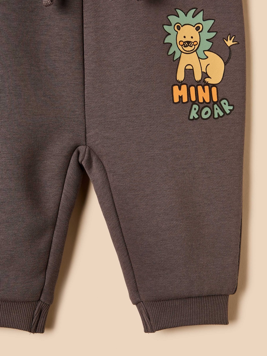 Animal Print Sweatshirt and Joggers Set