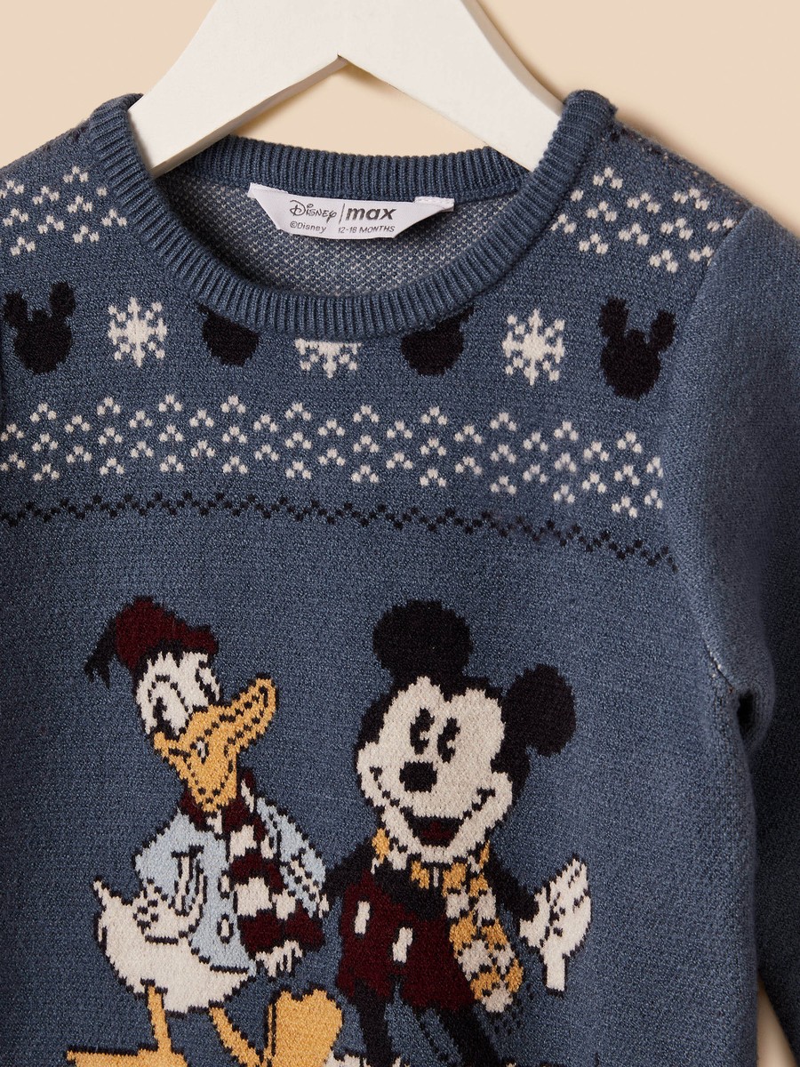 Mickey Mouse and Donald Duck Print Sweater and Pants Set