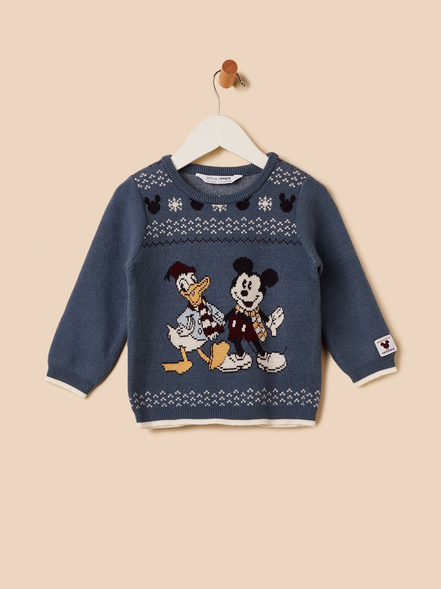 Mickey Mouse and Donald Duck Print Sweater and Pants Set