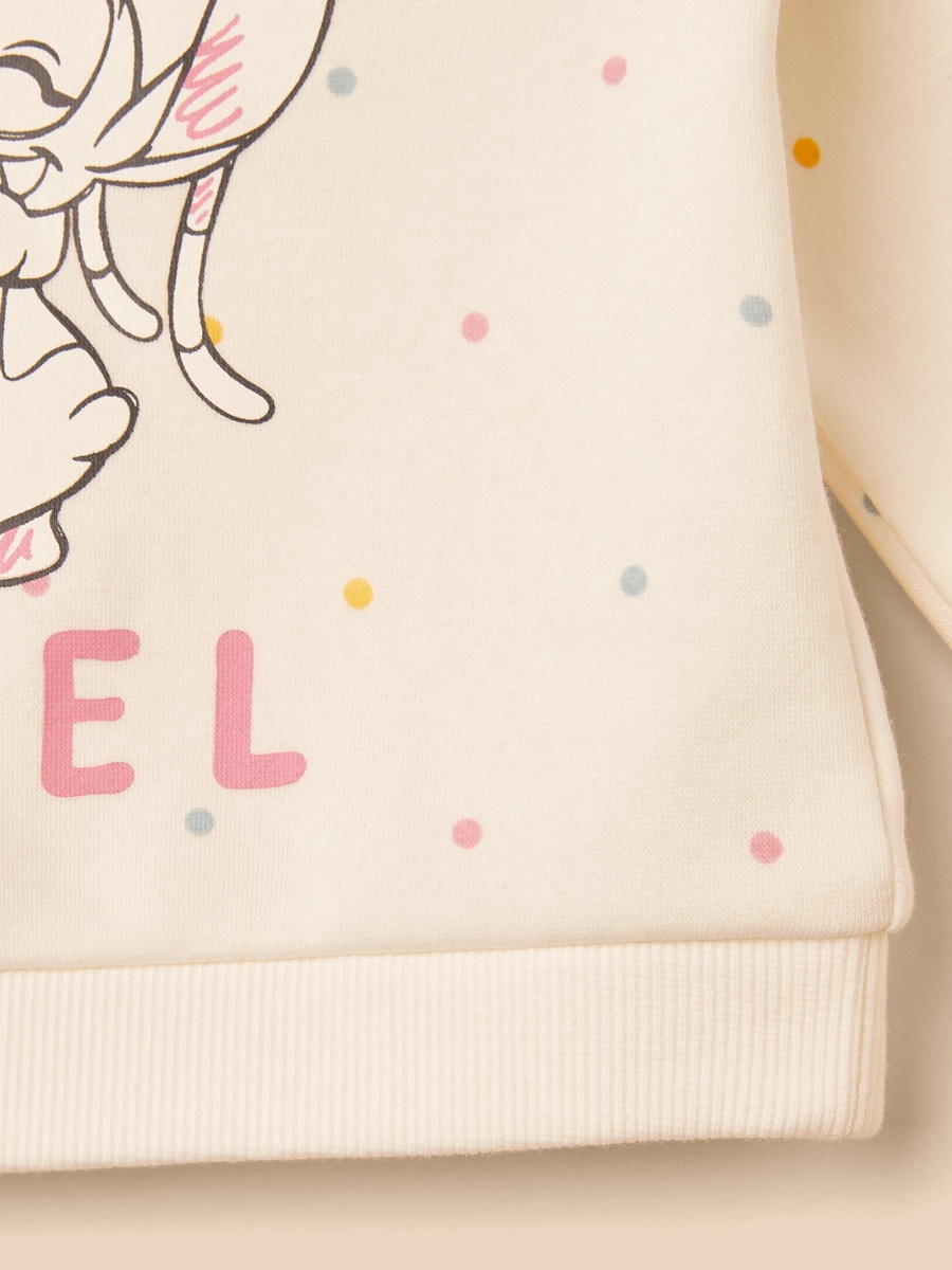 Stitch and Angel Print Sweatshirt