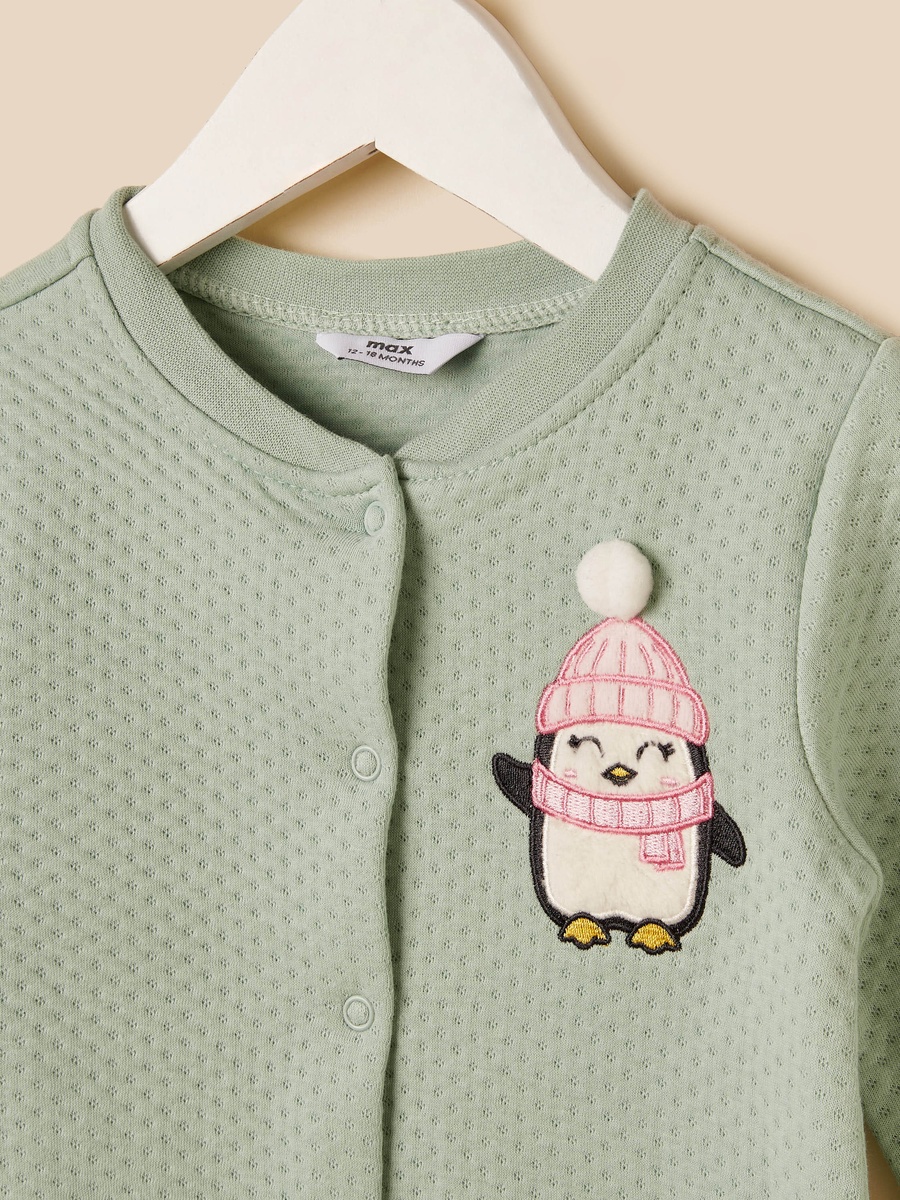 Penguin Embroidered Pyjama Set