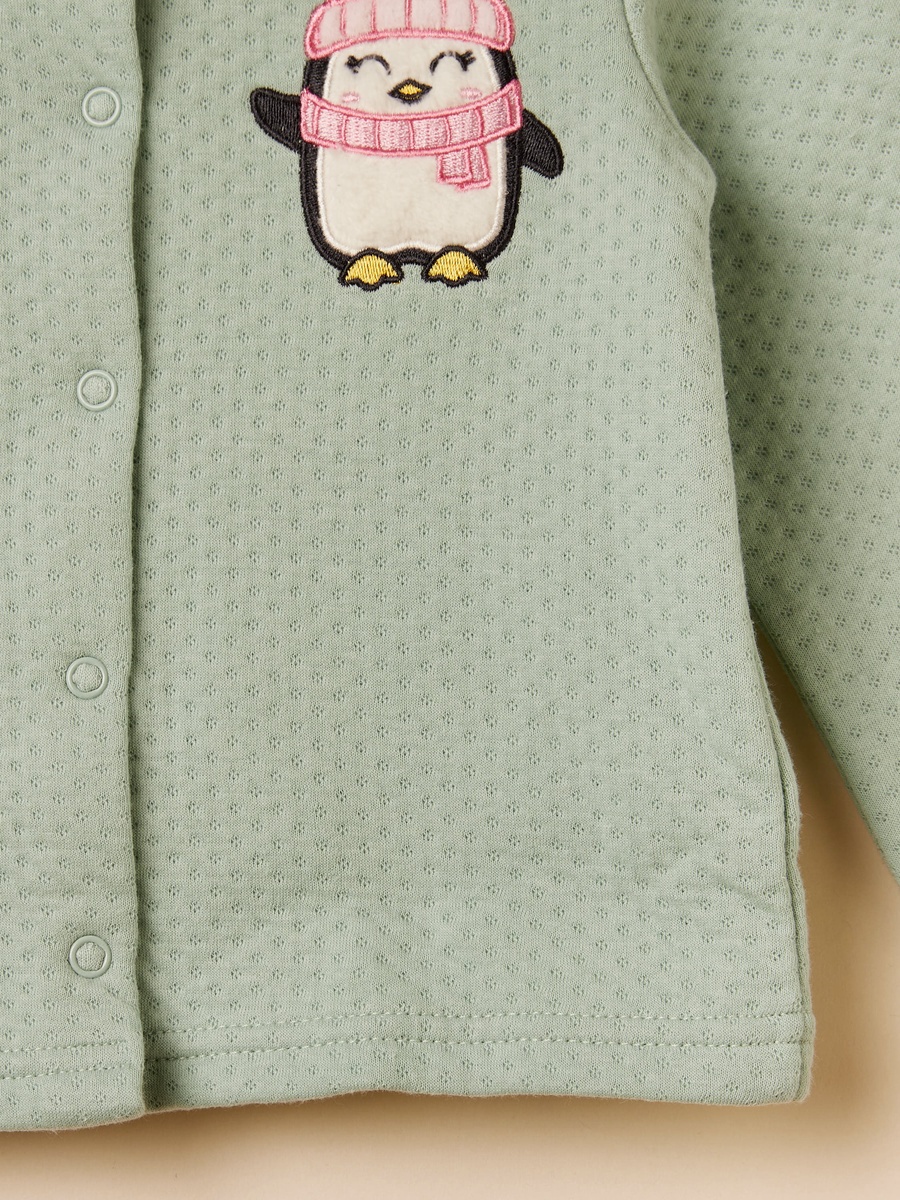 Penguin Embroidered Pyjama Set