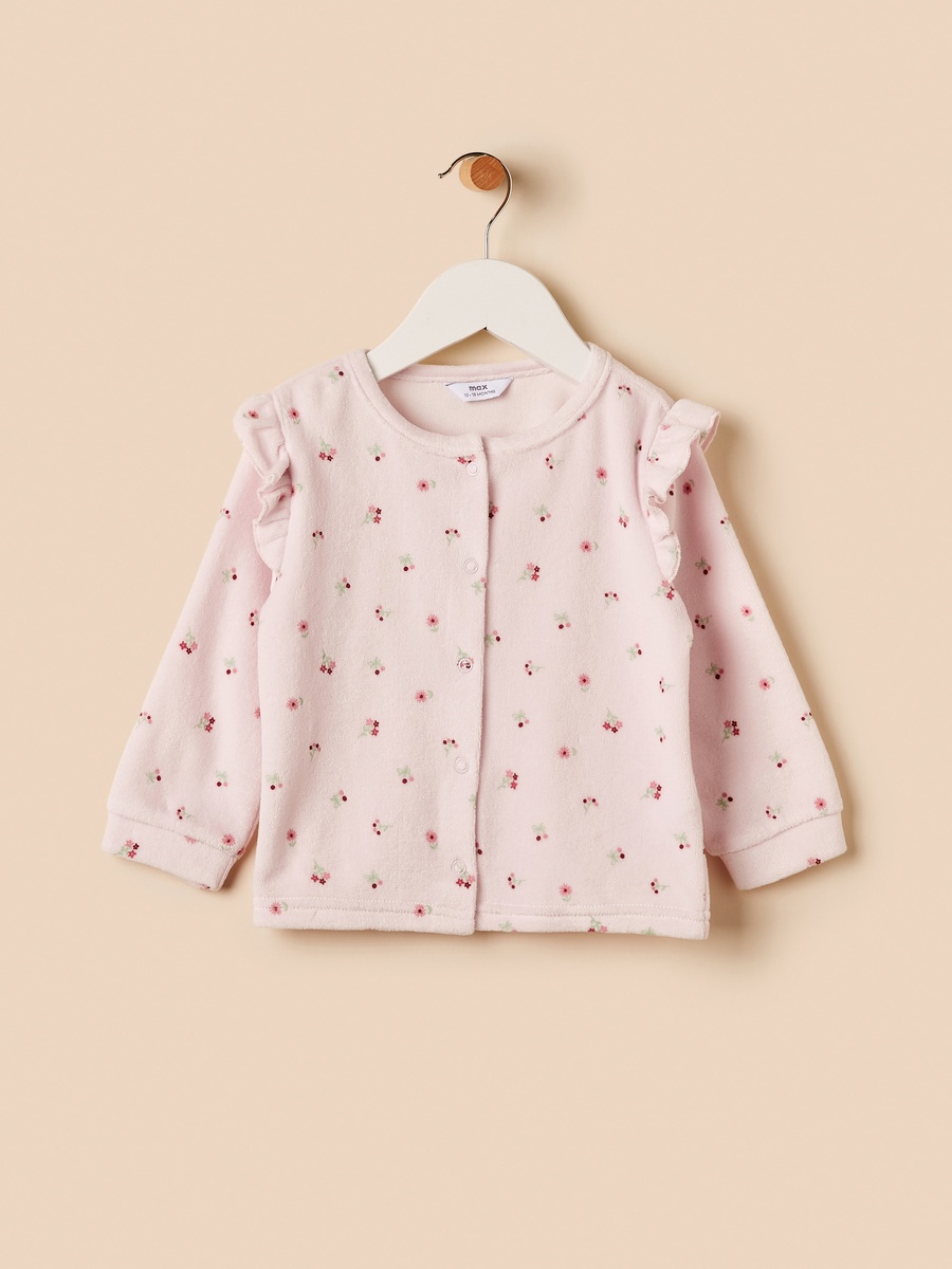 Floral Print Velour Pyjama Set