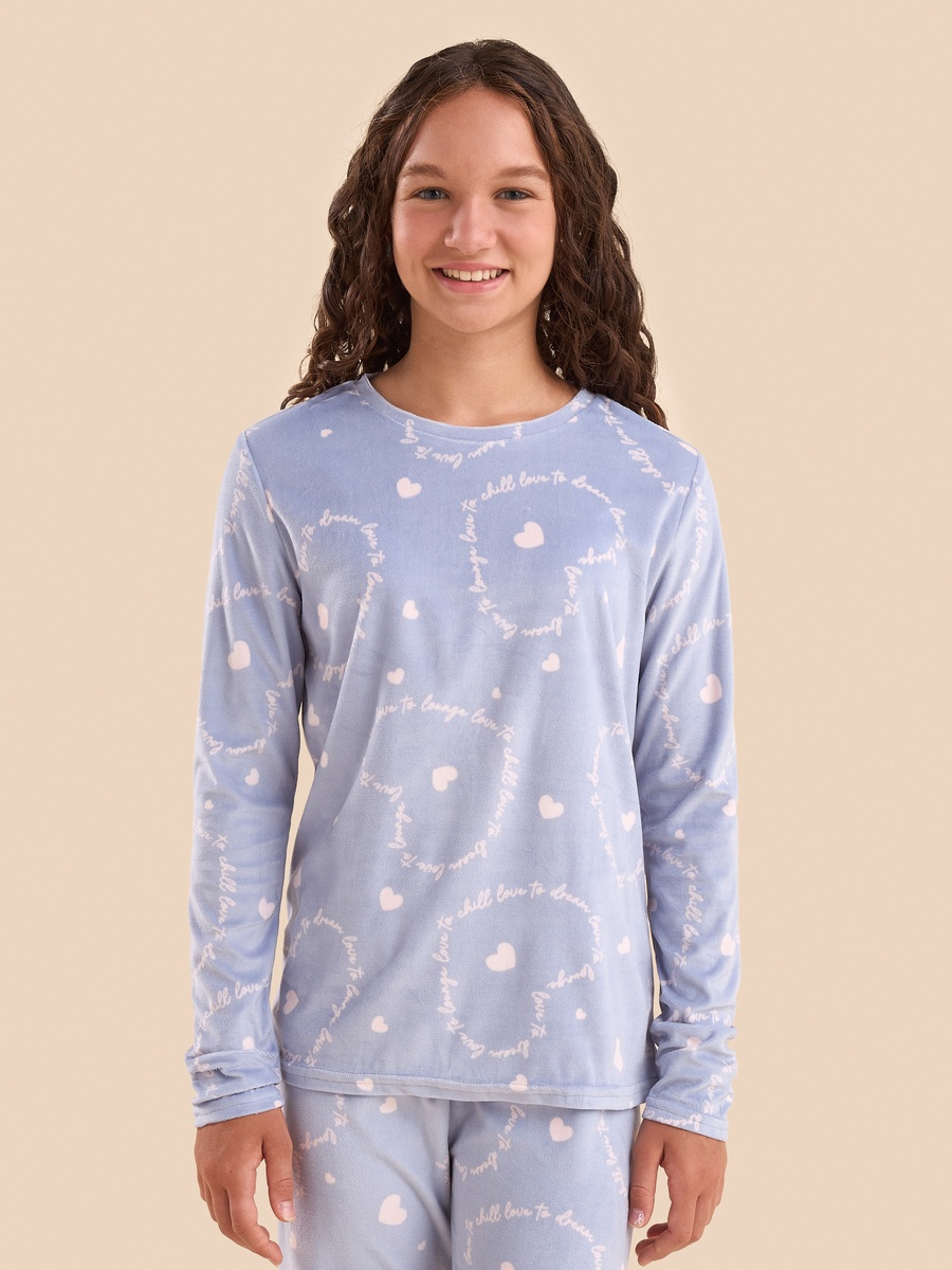 Heart Print Pyjama Set